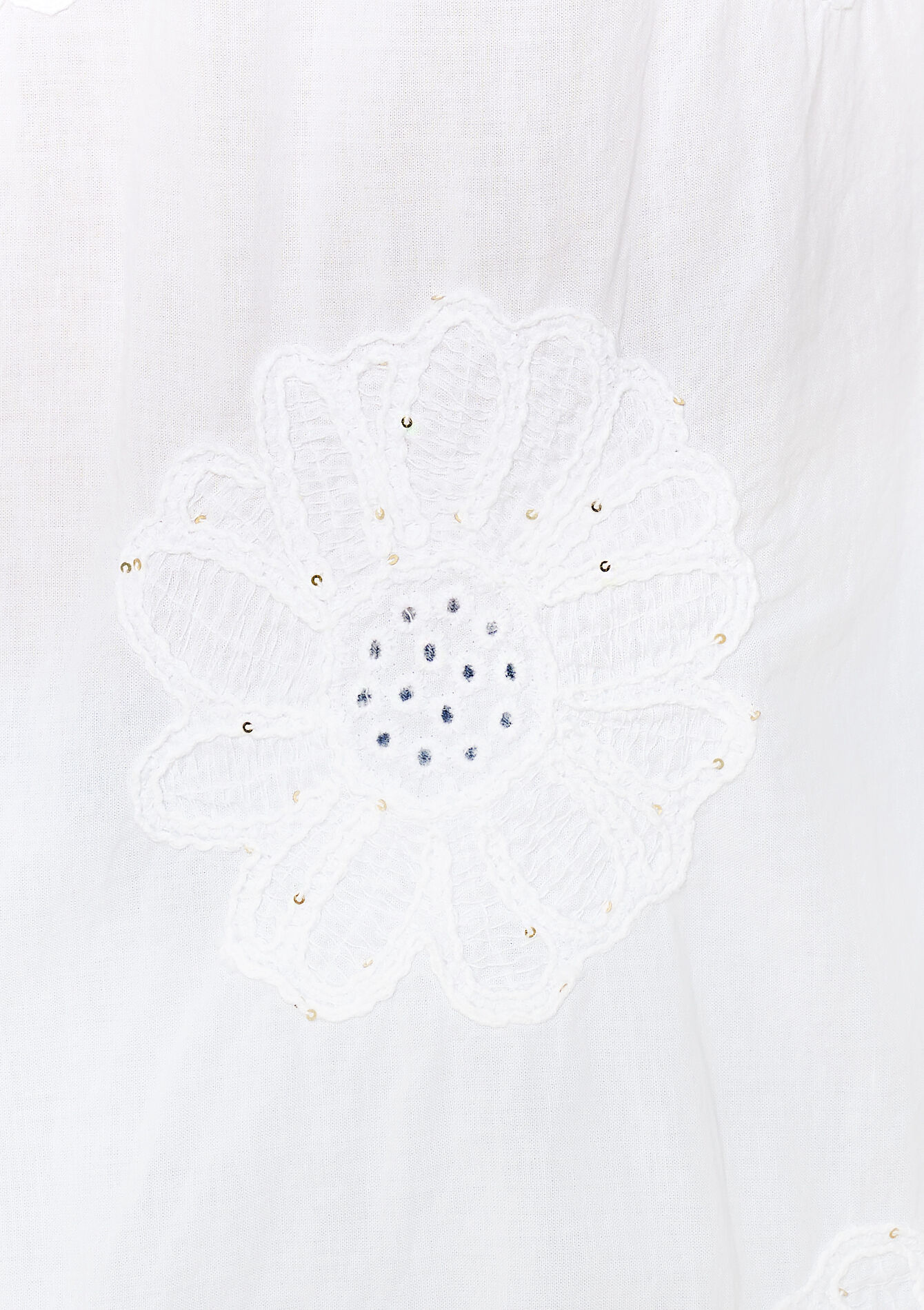 Chemise en broderie anglaise, Chemise en broderie anglaise - OPTICAL WHITE - 1134845