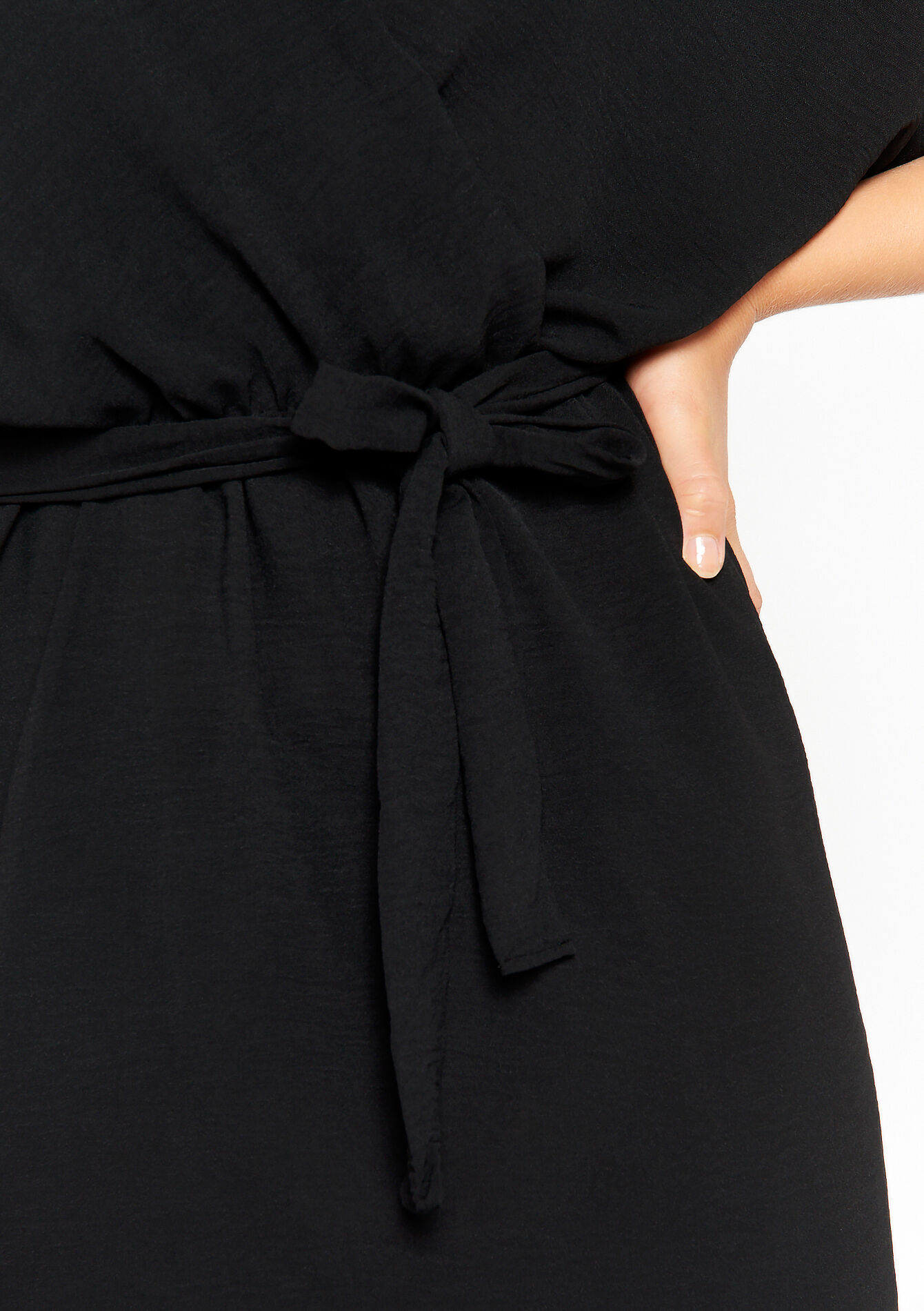 Robe à manches chauve-souris, Robe à manches chauve-souris - BLACK - 08103389_1119