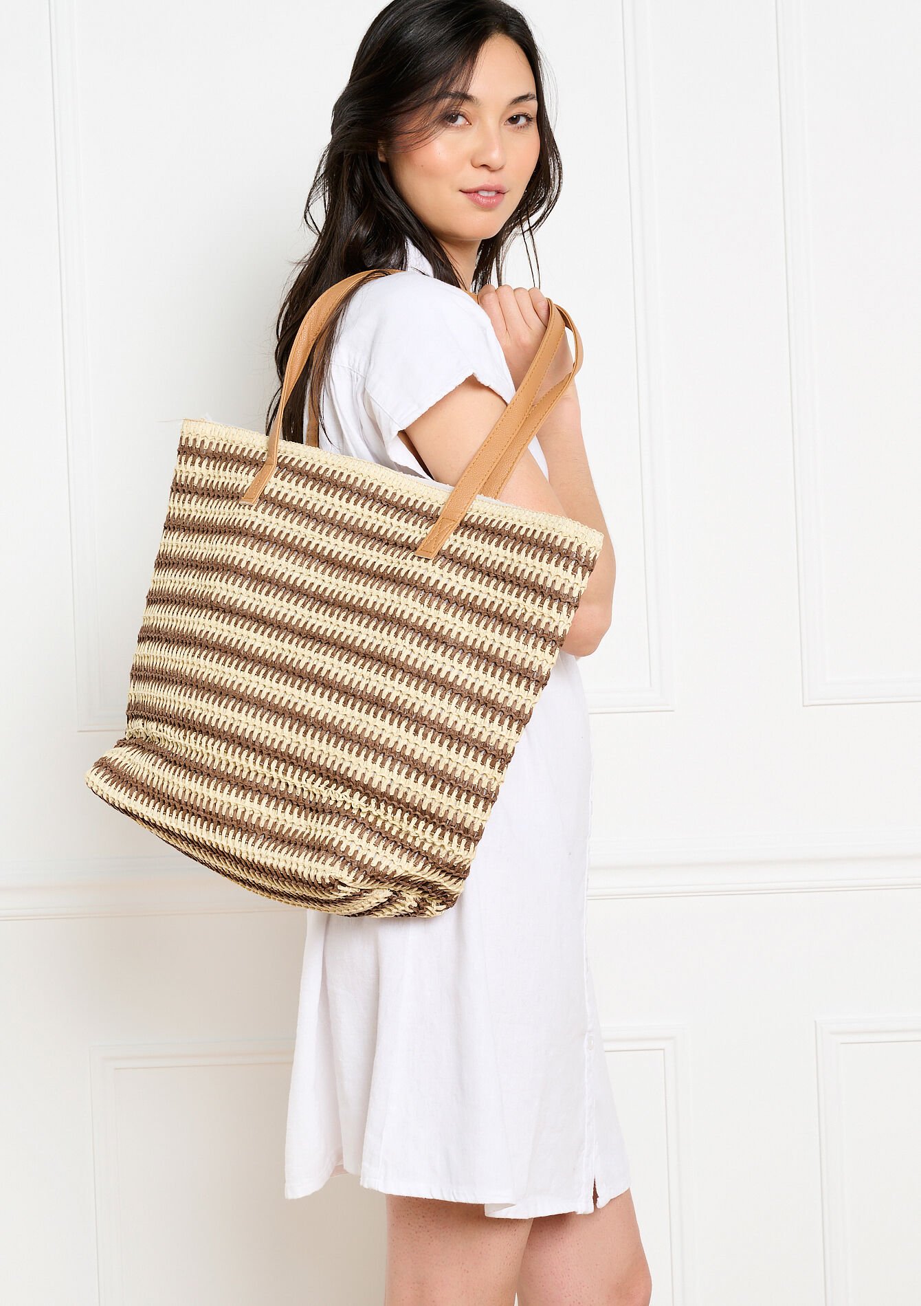 Gevlochten zachte shopper, , detail_model