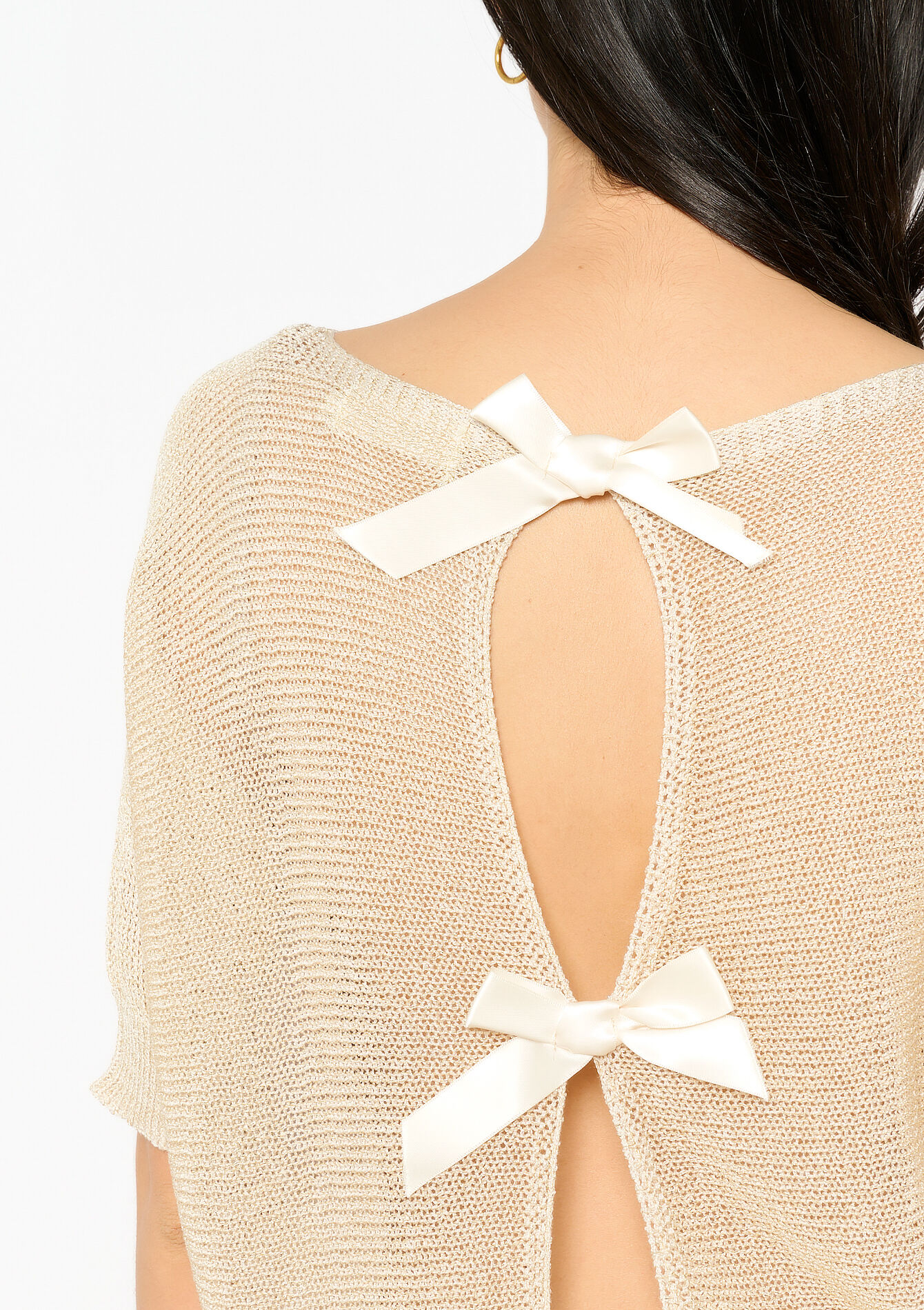 Pullover en lurex, Pullover en lurex - BEIGE CHINE - 04006600_4025