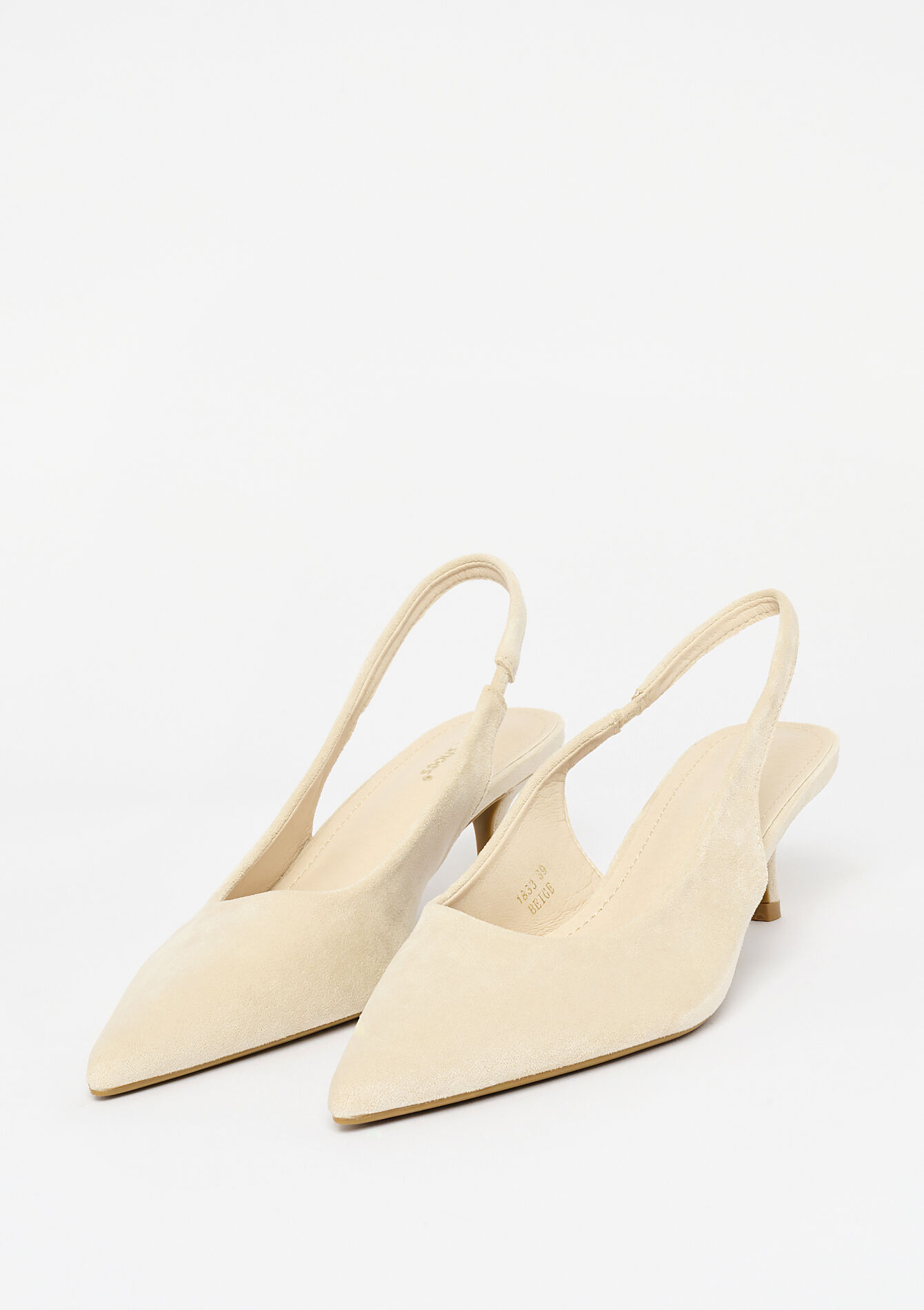 Suedine pumps, Suedine pumps - LT BEIGE - 13000795_2527
