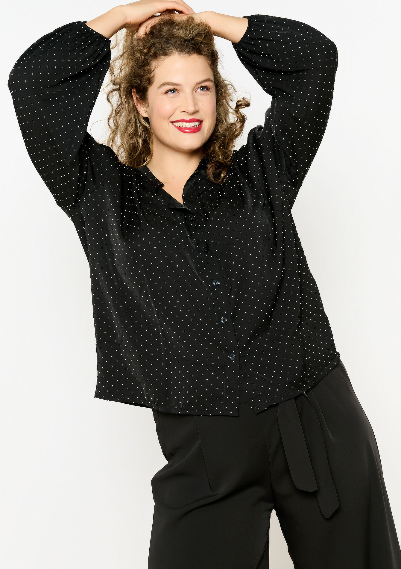 Chemise avec strass - BLACK - 1119806