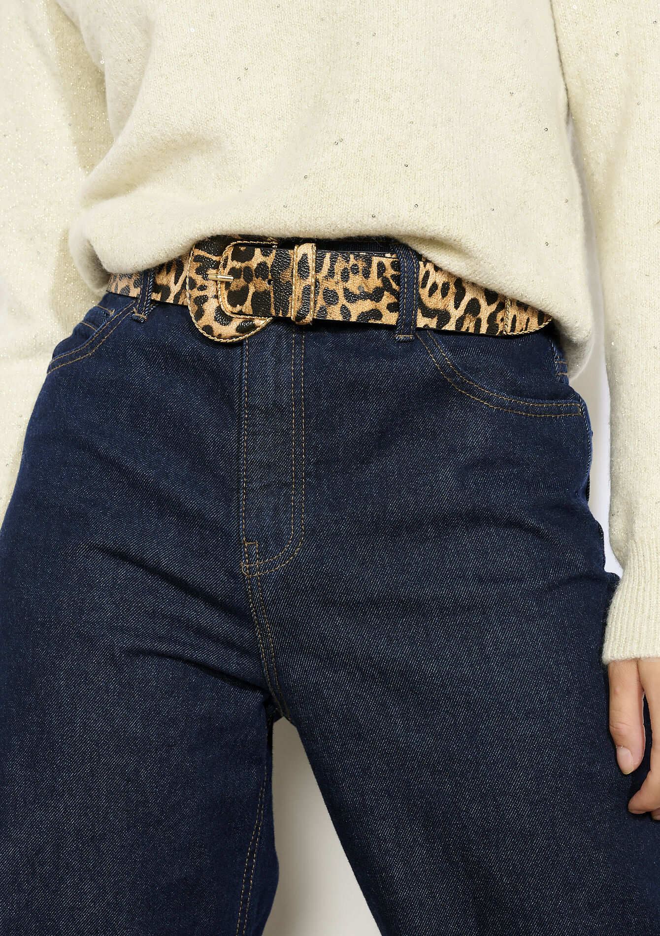 Ceintuur met luipaardprint, Ceintuur met luipaardprint, , front