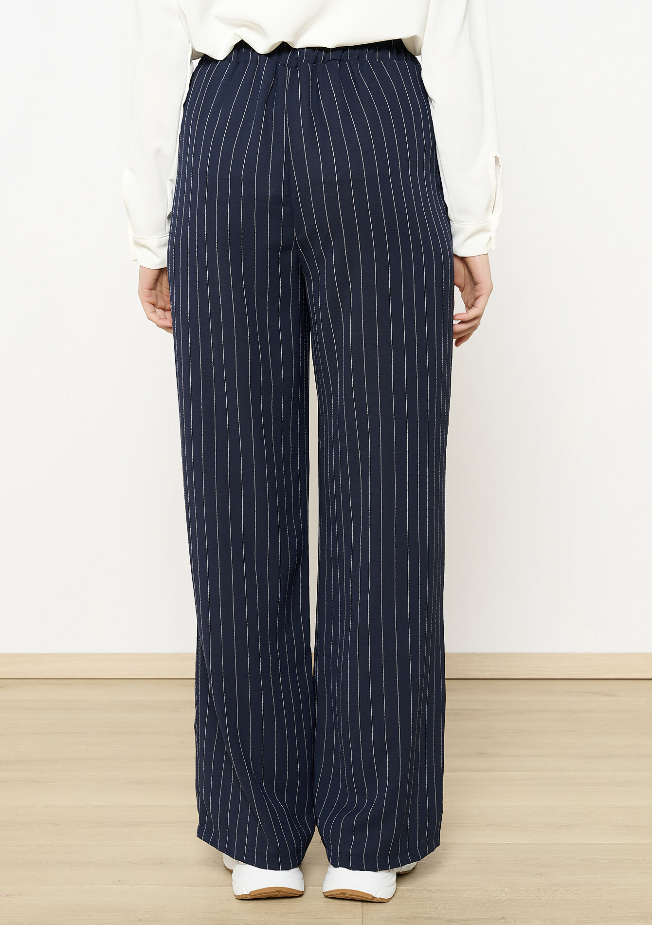 Losvallende broek met strepen, Losvallende broek met strepen - NAVY BASIC - 06600974_2723