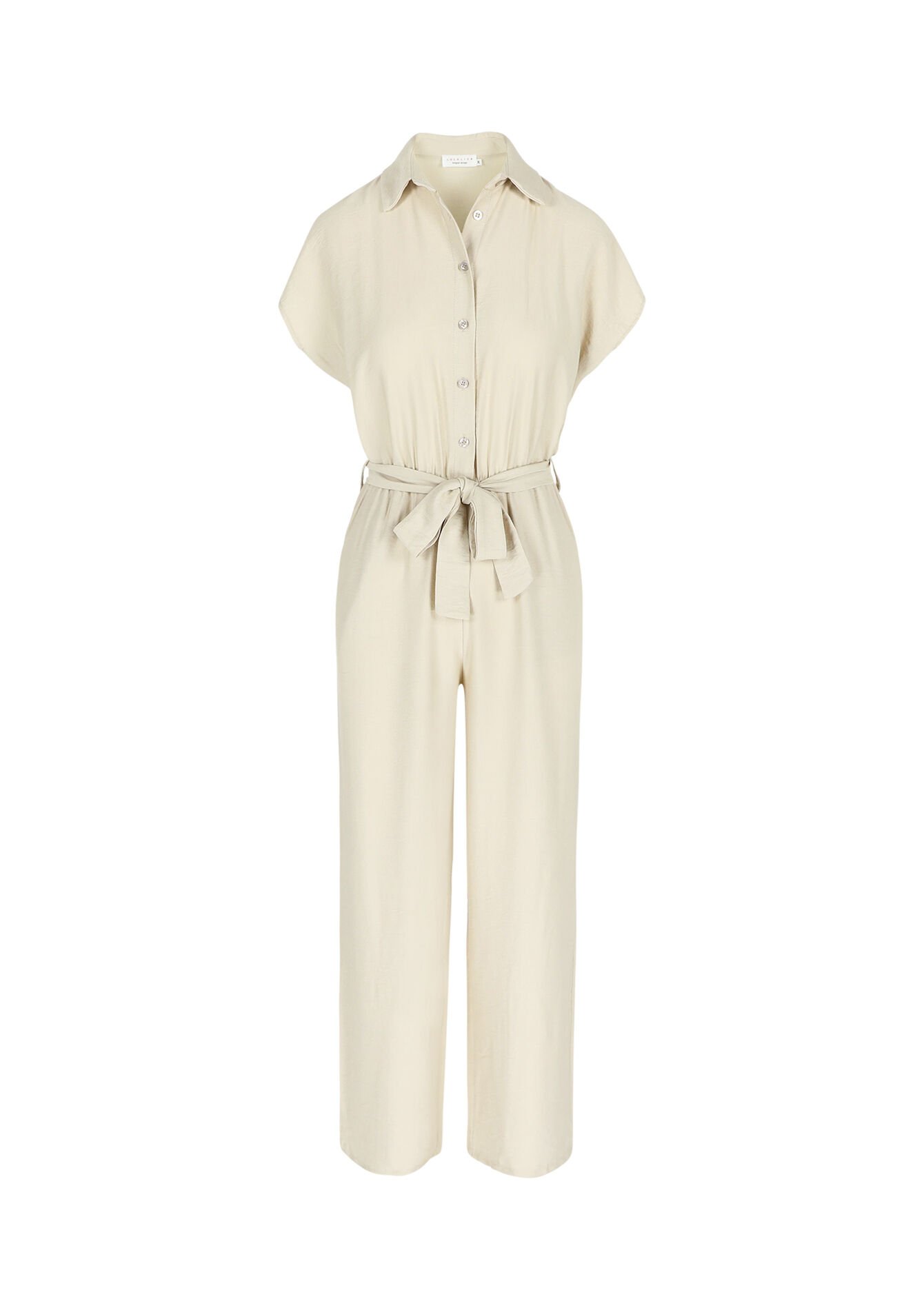Jumpsuit met korte mouwen - LT BEIGE - 06004507_2527