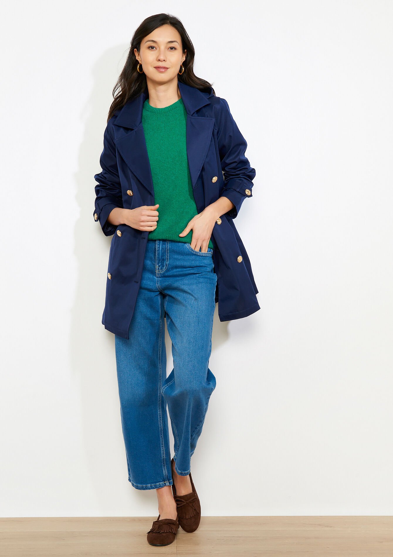 Trench fluide ceinturé - NAVY BASIC - 23000789_2723