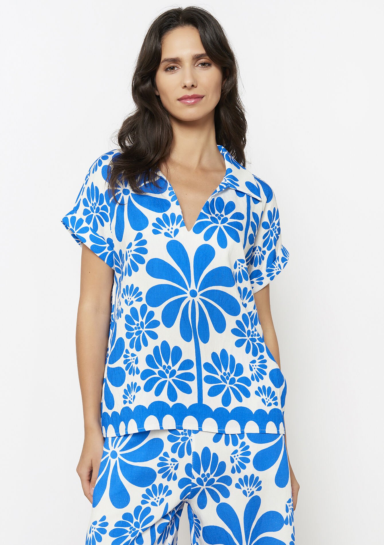 Floral print blouse, Floral print blouse, , back