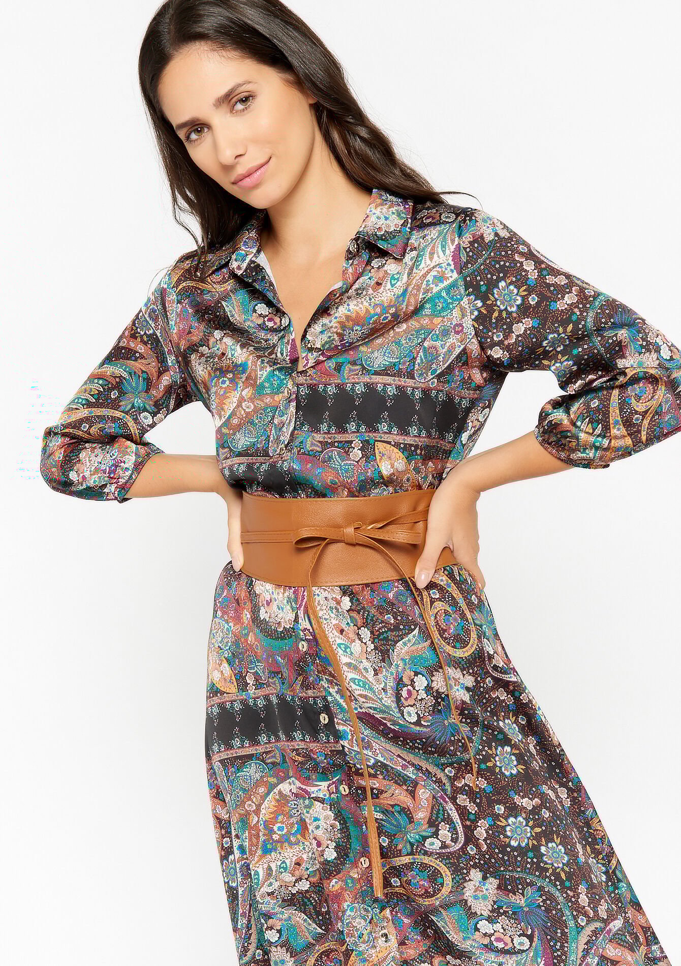 Wrap-around belt - CARAMEL - 1051939