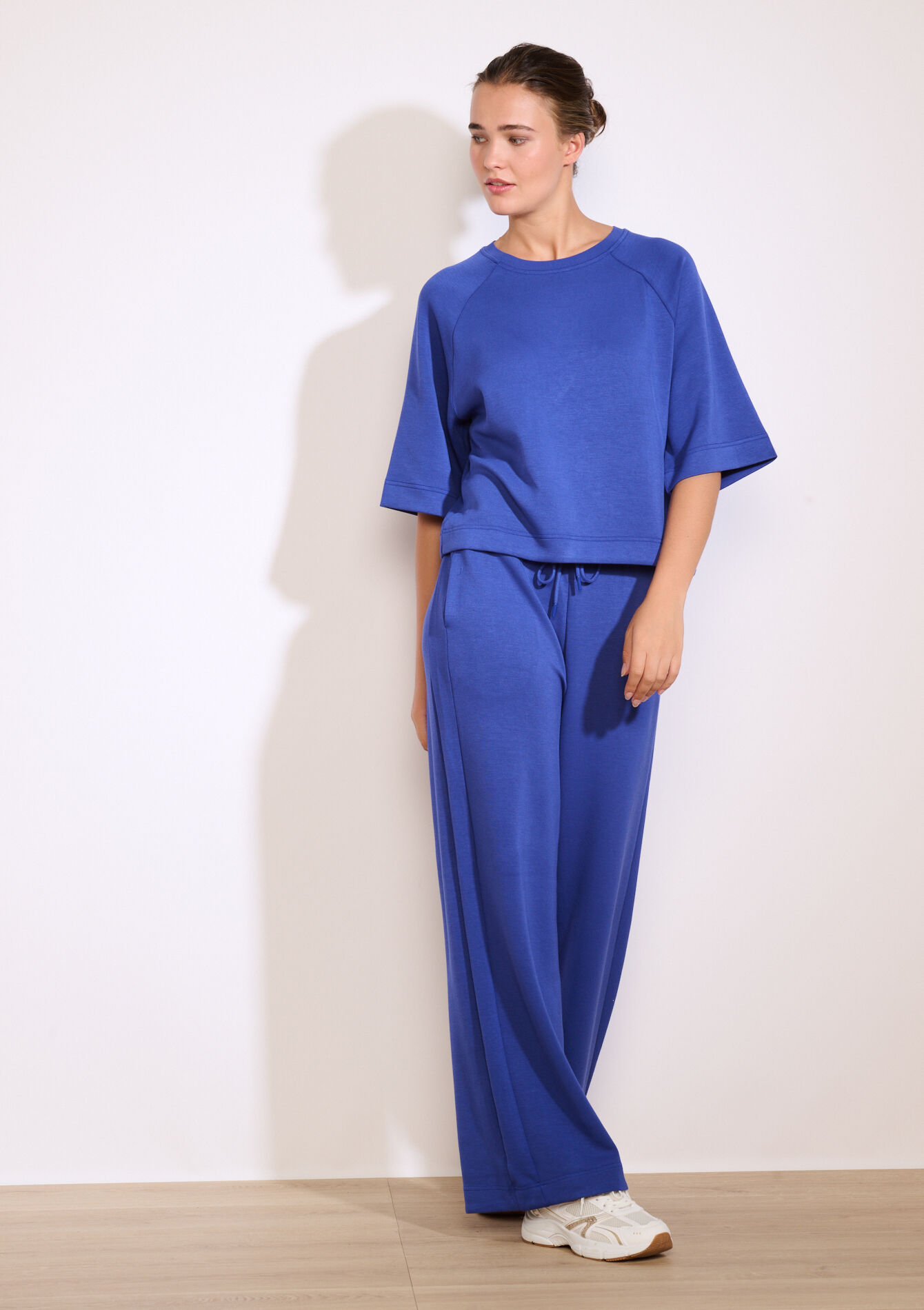 Sweat de sport bandes stylées, Sweat de sport bandes stylées - ELECTRIC BLUE - 15100377_1619