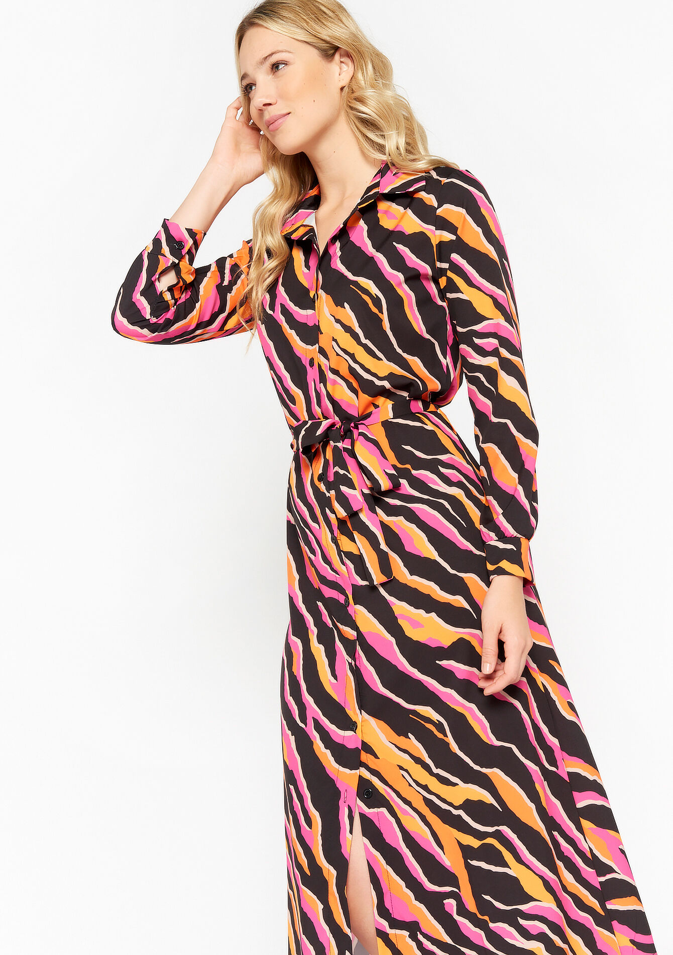 Hemdjurk met zebraprint - BLACK - 08601866