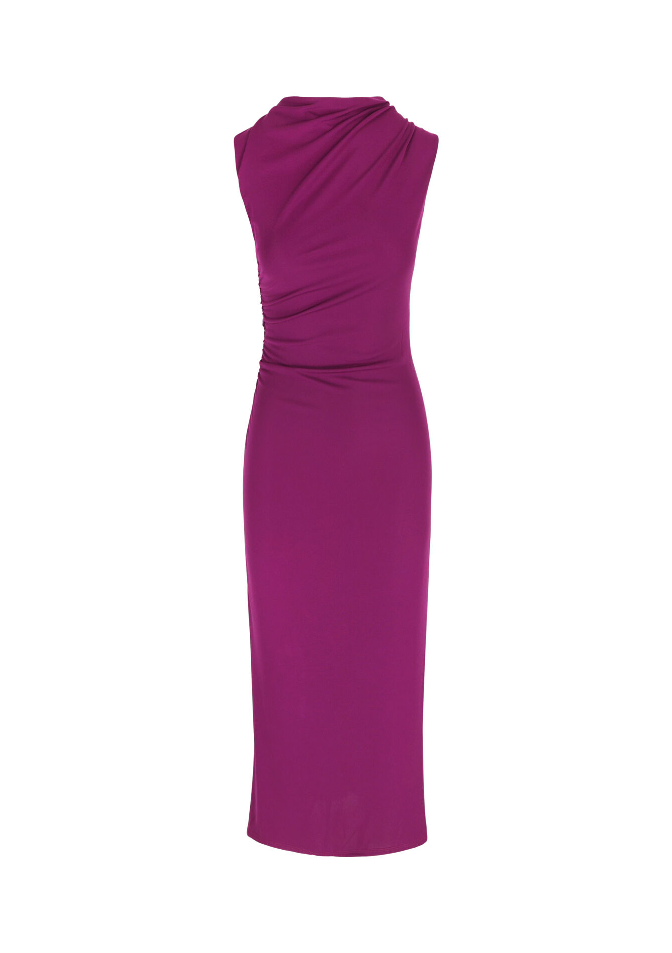 Jersey bodycon dress, Jersey bodycon dress - AUBERGINE - 08103530_1537