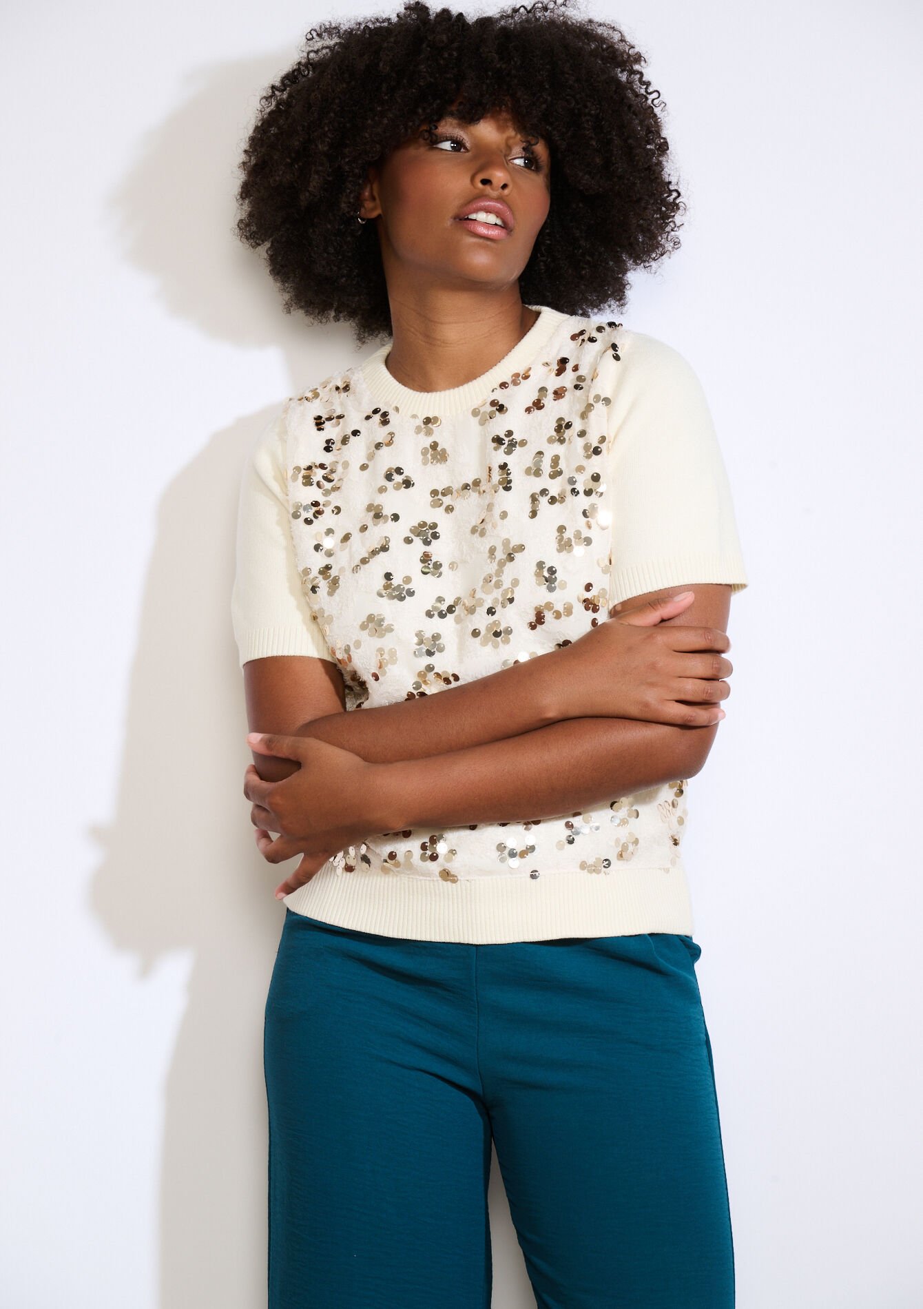 Trui met pailletten, Trui met pailletten, , back