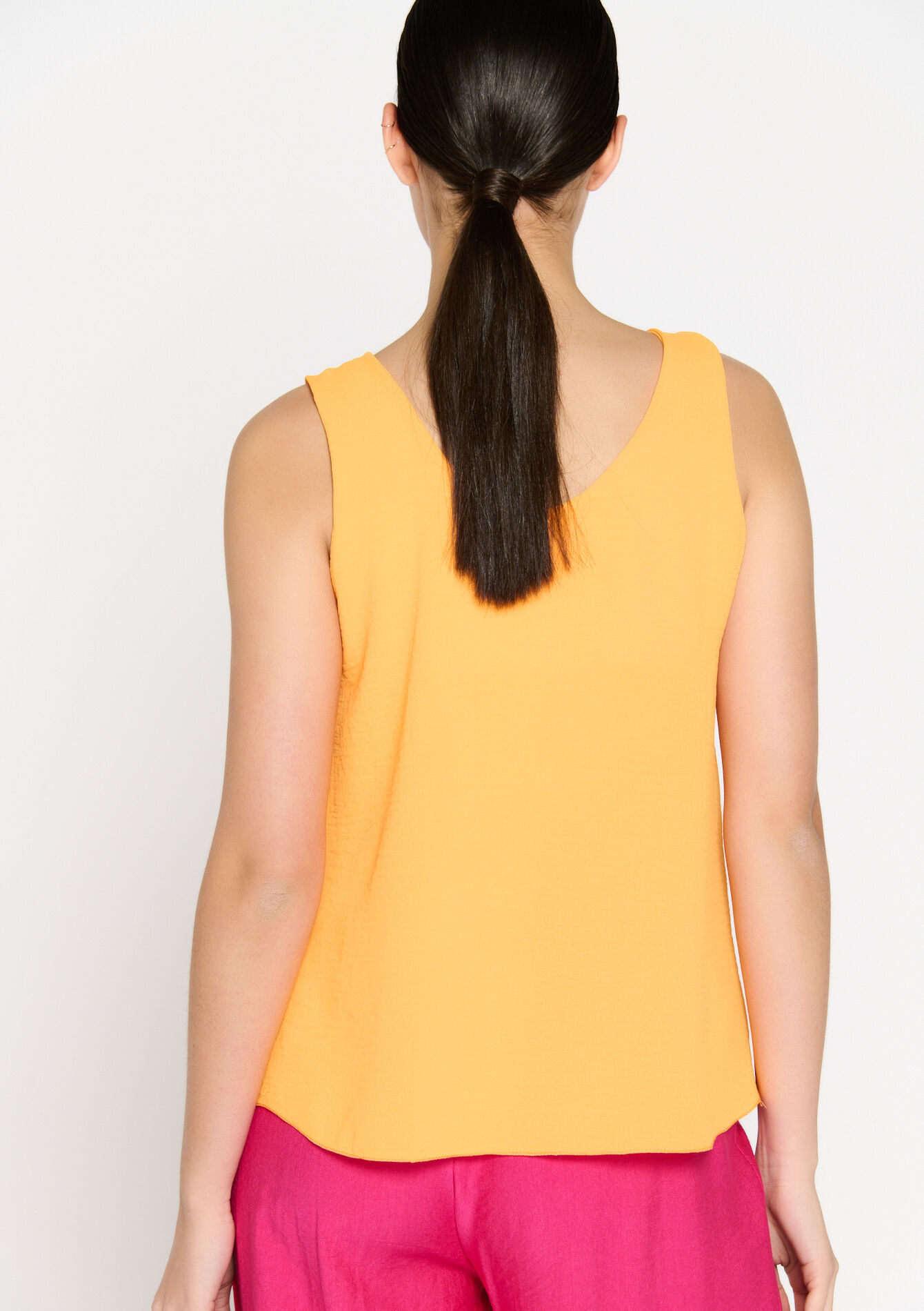Débardeur à col bas, Débardeur à col bas - ORANGE MANGO - 1079186