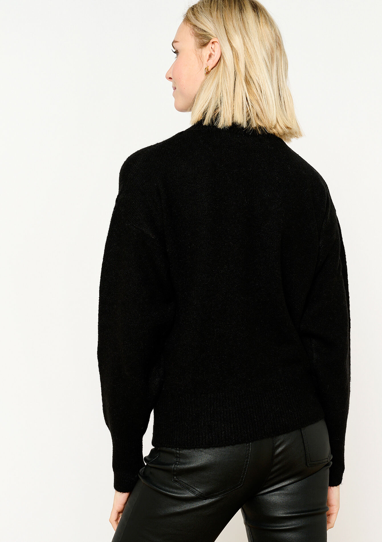 Pullover basique à col roulé, Pullover basique à col roulé - BLACK - 04006414_1119