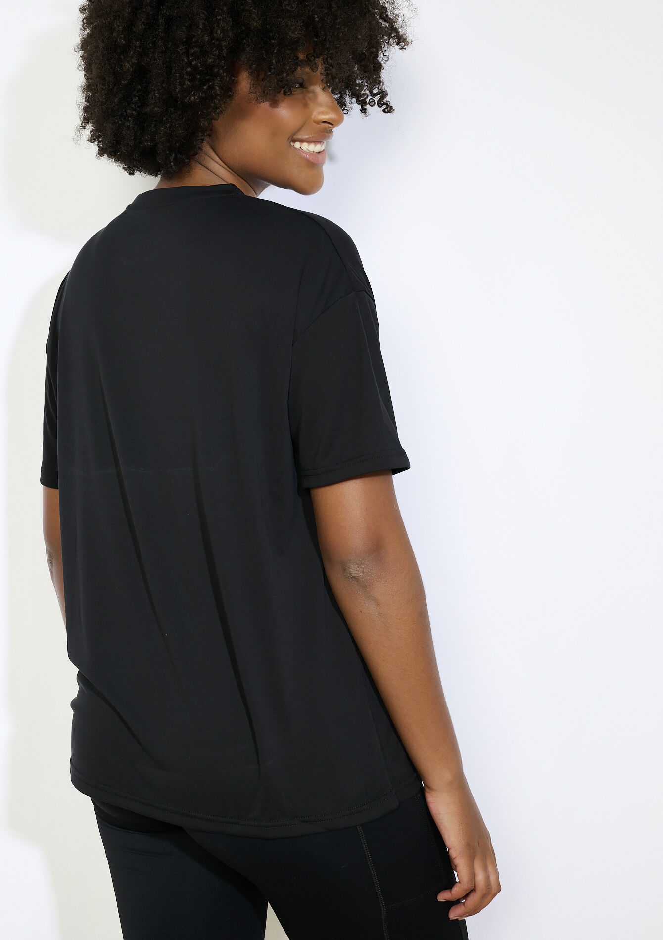 T-shirt ample de sport, T-shirt ample de sport - BLACK - 15100371_1119