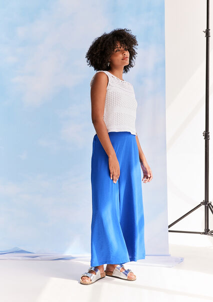 Loose trousers - ELECTRIC BLUE - 06600859_1619