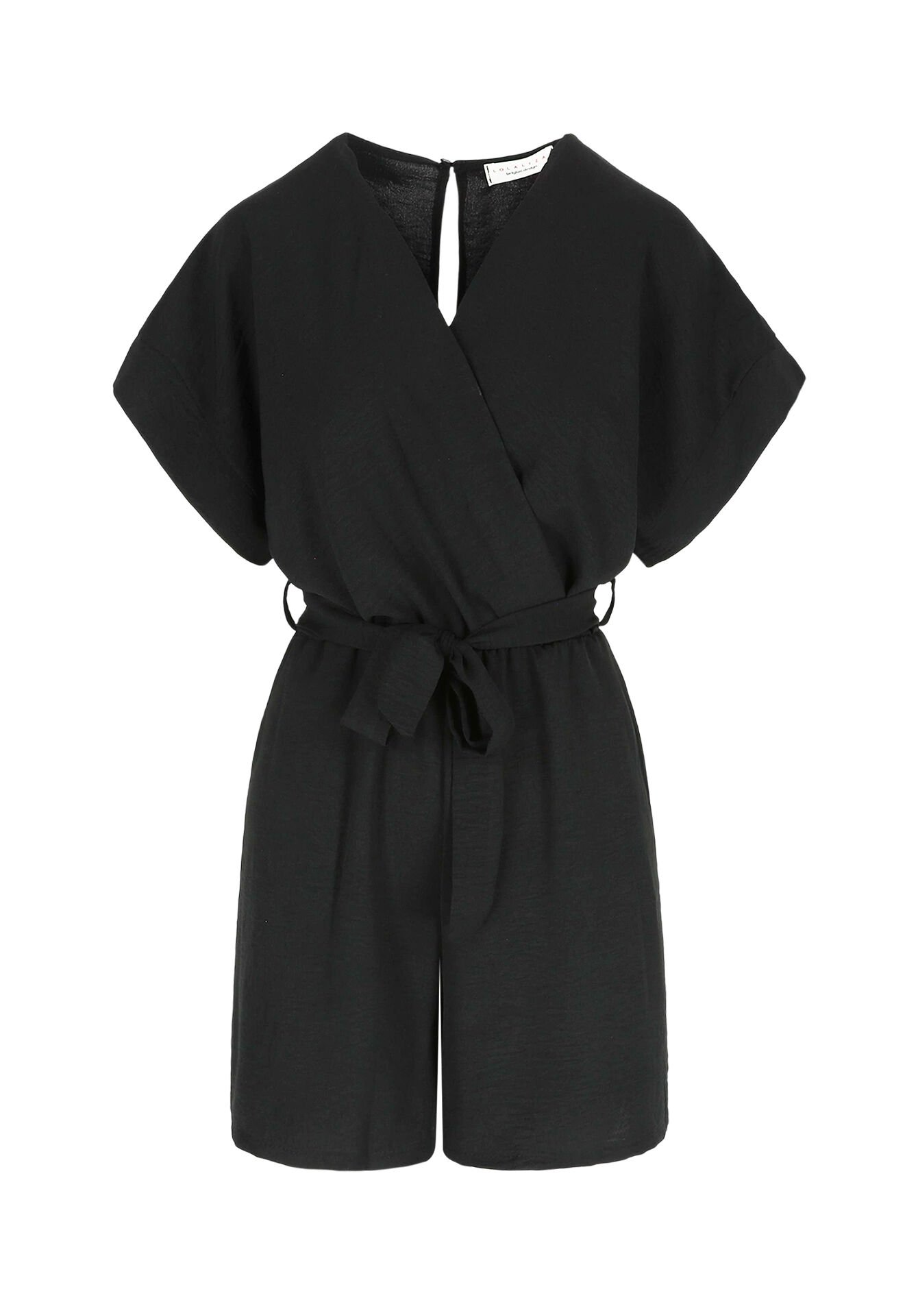 Playsuit met ceintuur, Playsuit met ceintuur - BLACK - 06004627_1119