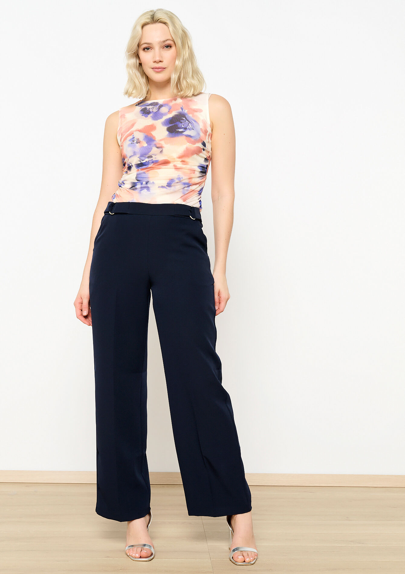 Wijde broek - NAVY BASIC - 06100613_2723