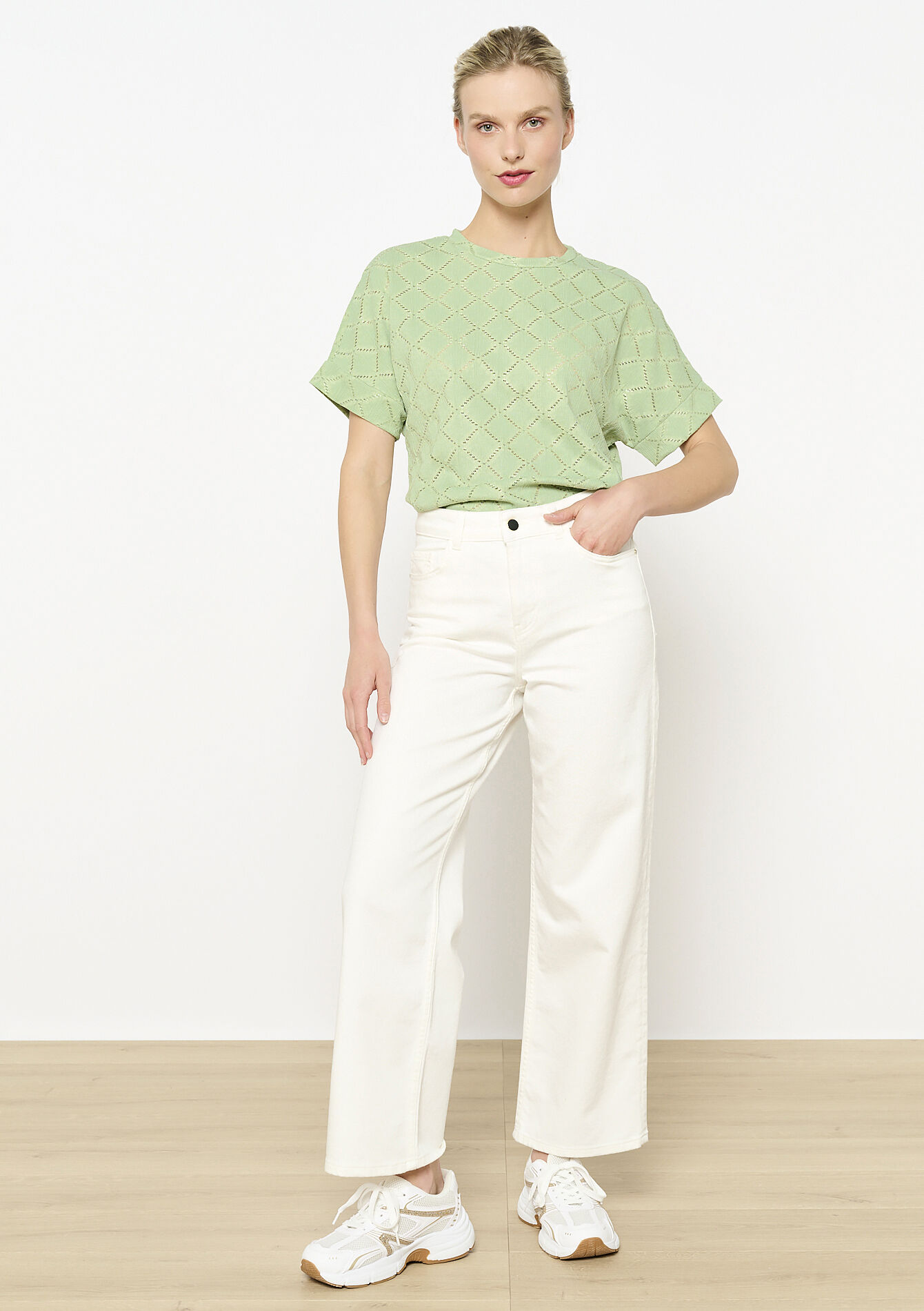 Graphic knit top, Graphic knit top - KHAKI FADED - 02301794_4326