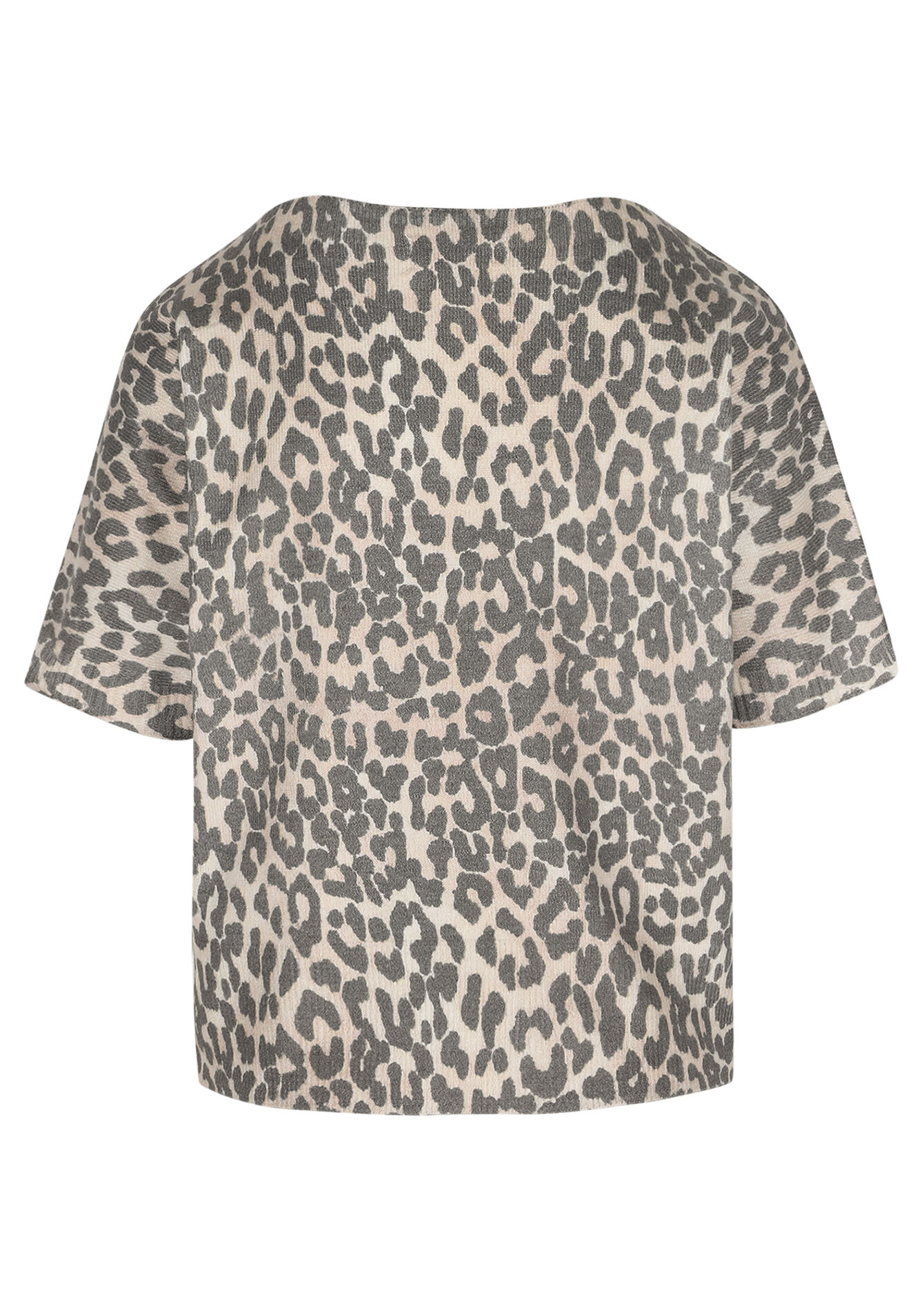 Trui met luipaardmotief - LIGHT CAMEL - 04007210_3814