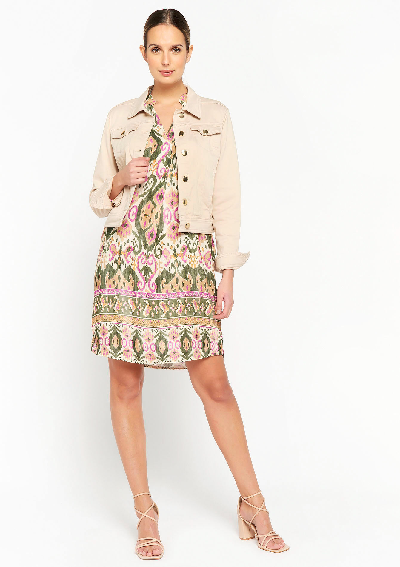 Veste cintrée en sergé, Veste cintrée en sergé - LT BEIGE - 09100677_2527