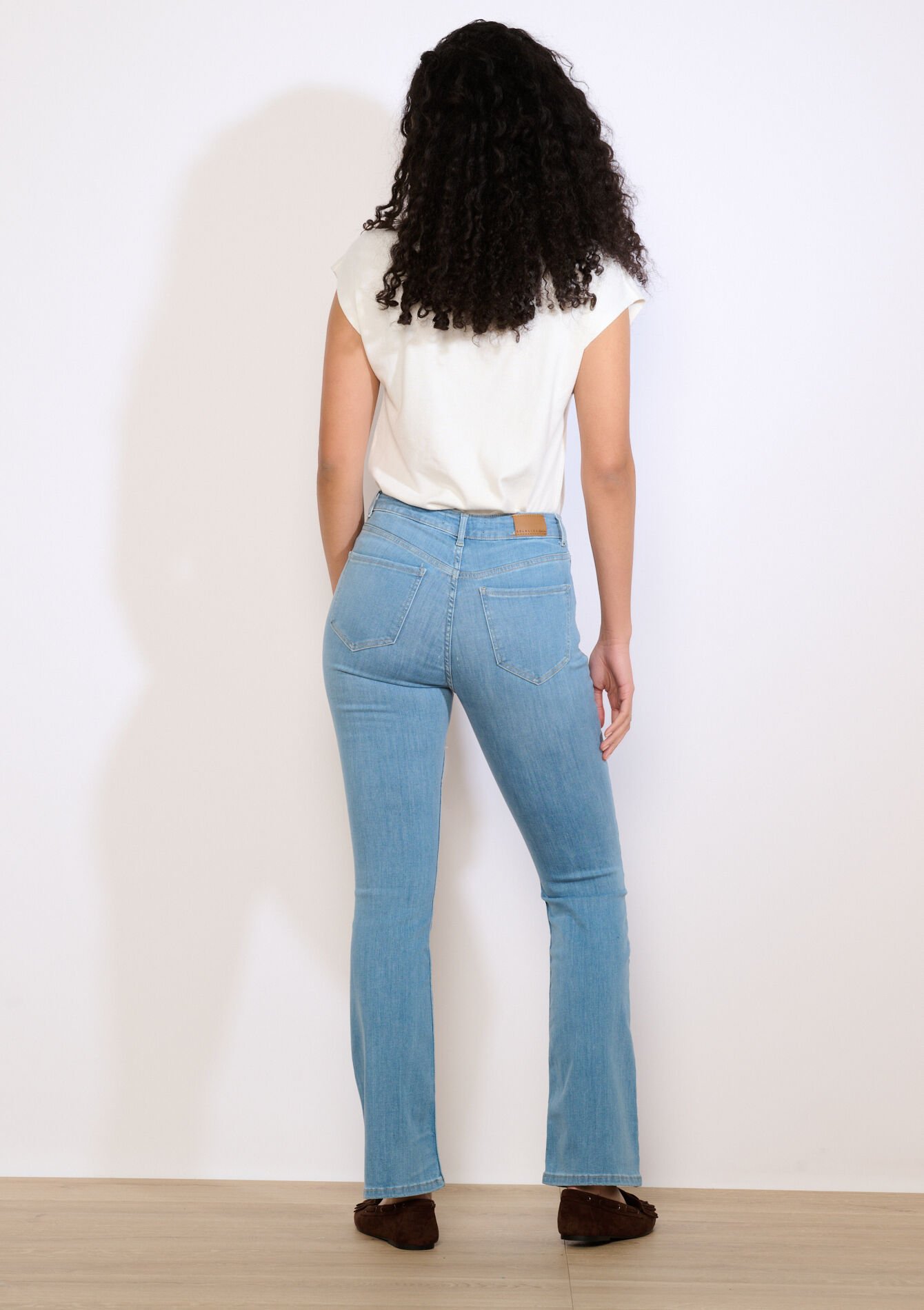 Jean bootcut taille haute - BLUE BLEACHED - 22000628_0502