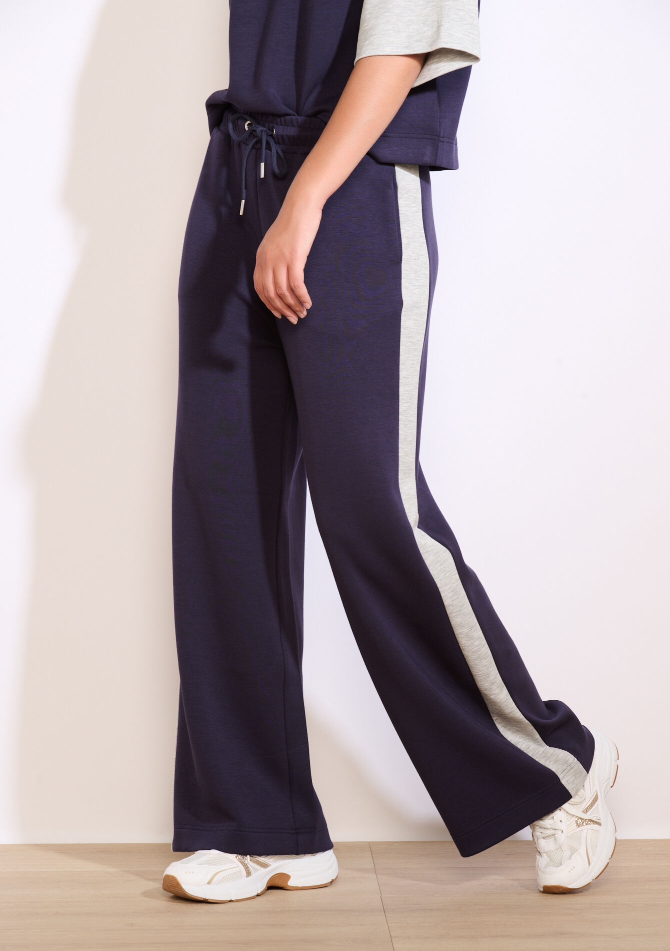 Pantalon de jogging à bandes - NAVY BASIC - 15100372_2723