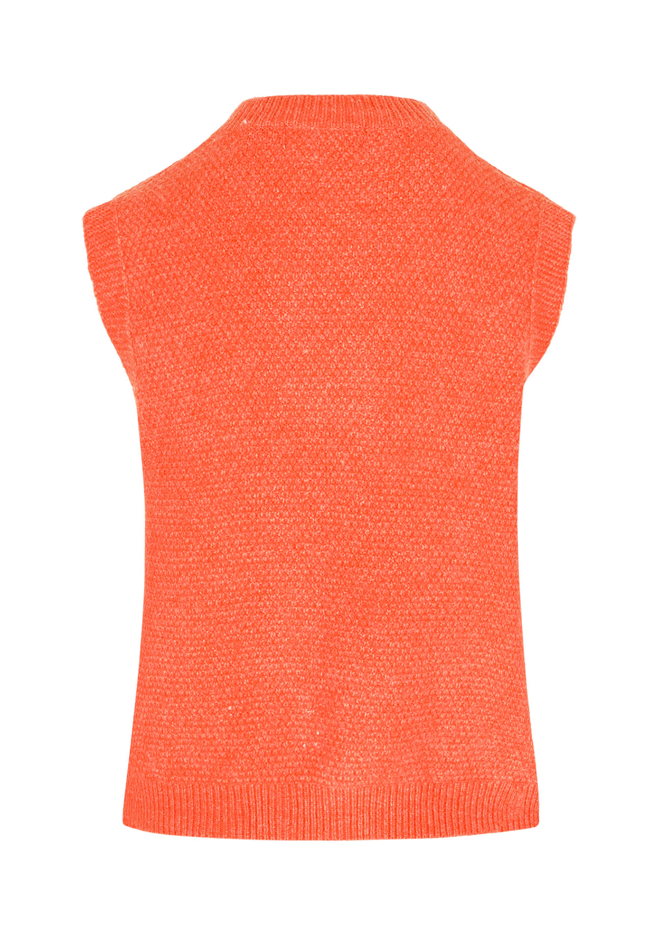 Cardigan sans manches à boutons étoile, Cardigan sans manches à boutons étoile - ORANGE BRIGHT - 04101355_1255