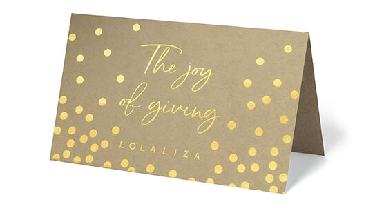Carte cadeau - THE JOY OF GIVING - 1035799