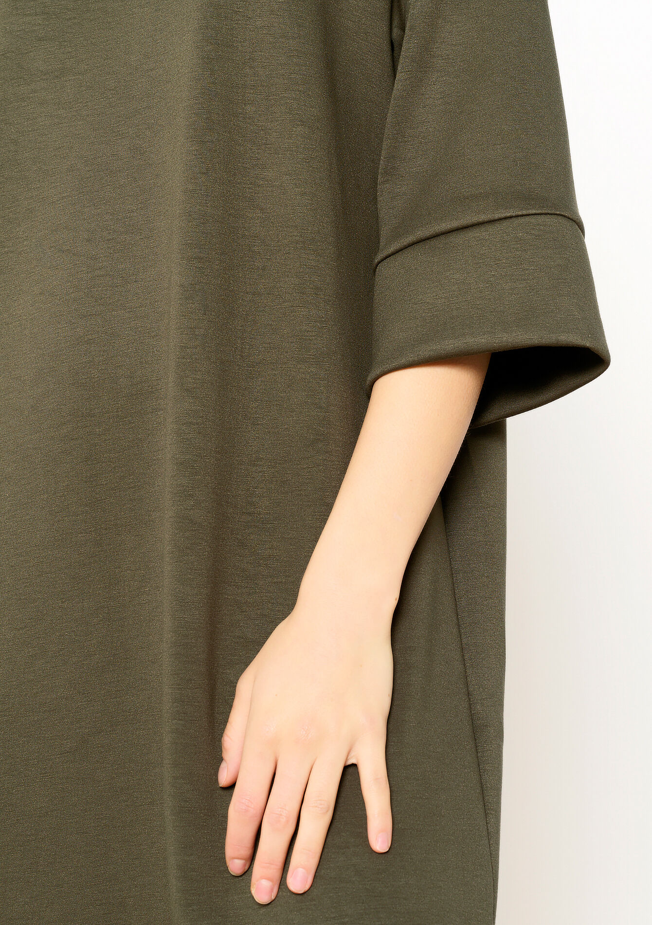 Rechte trui-jurk - KHAKI MED - 08103973_4327