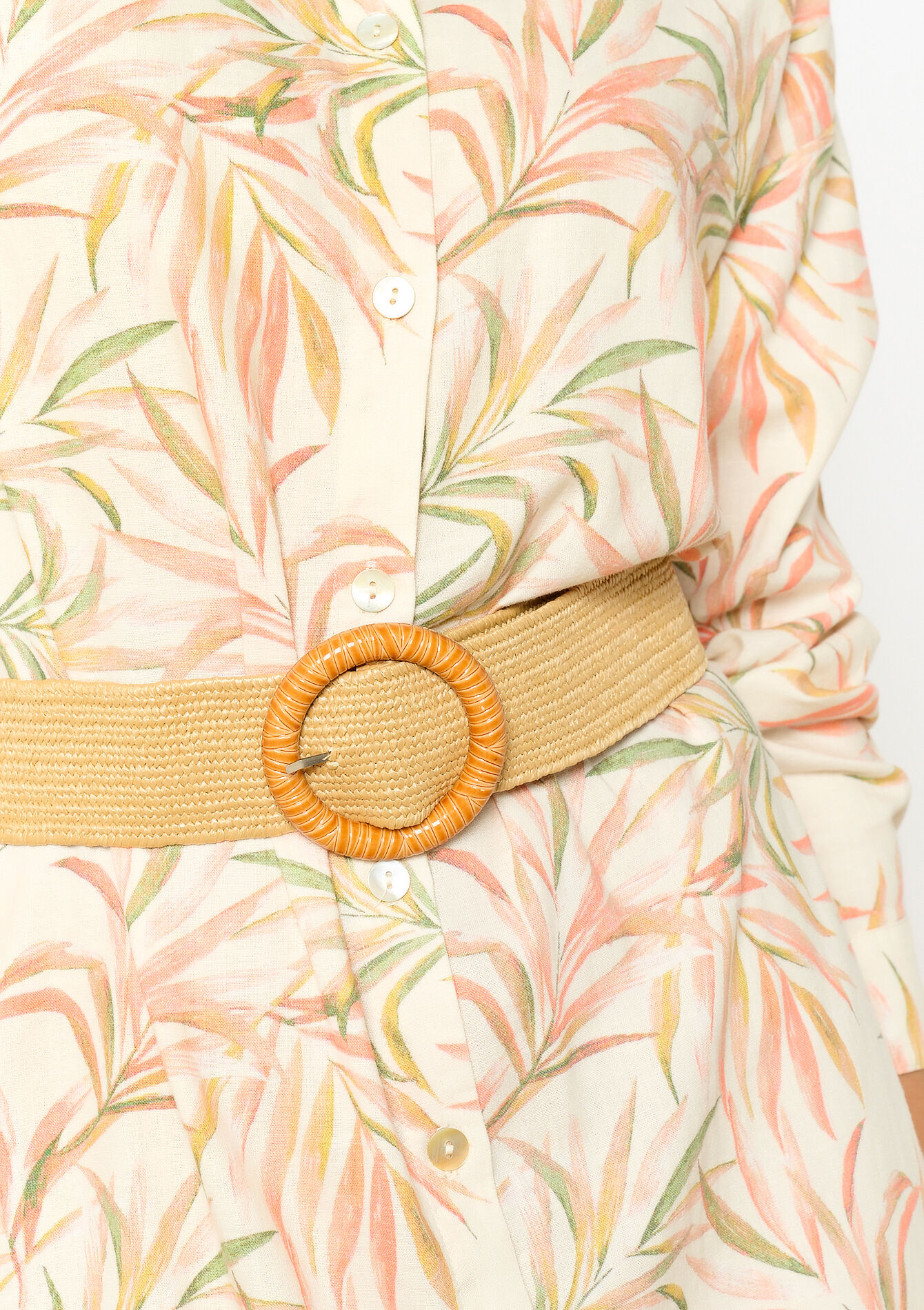 Robe cintrée avec ceinture, Robe cintrée avec ceinture - OFFWHITE - 08602224_1001