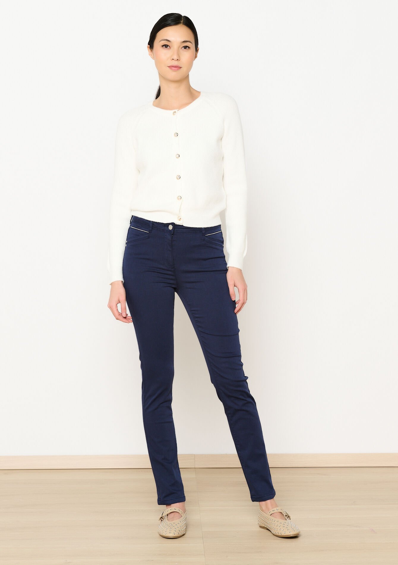 Slimfit pants, Slimfit pants - NAVY BASIC - 06004562_2723