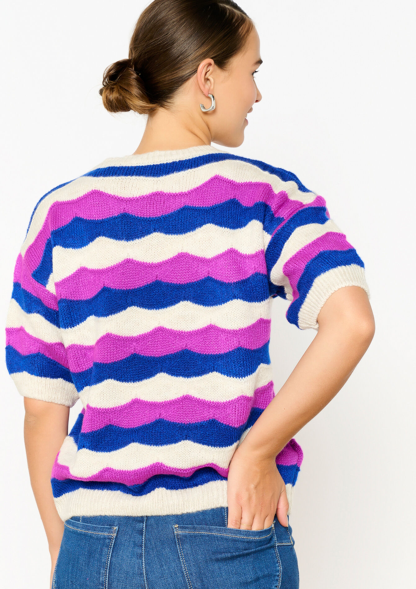 Trui met colourblock, Trui met colourblock - PURPLE - 04006660_5902