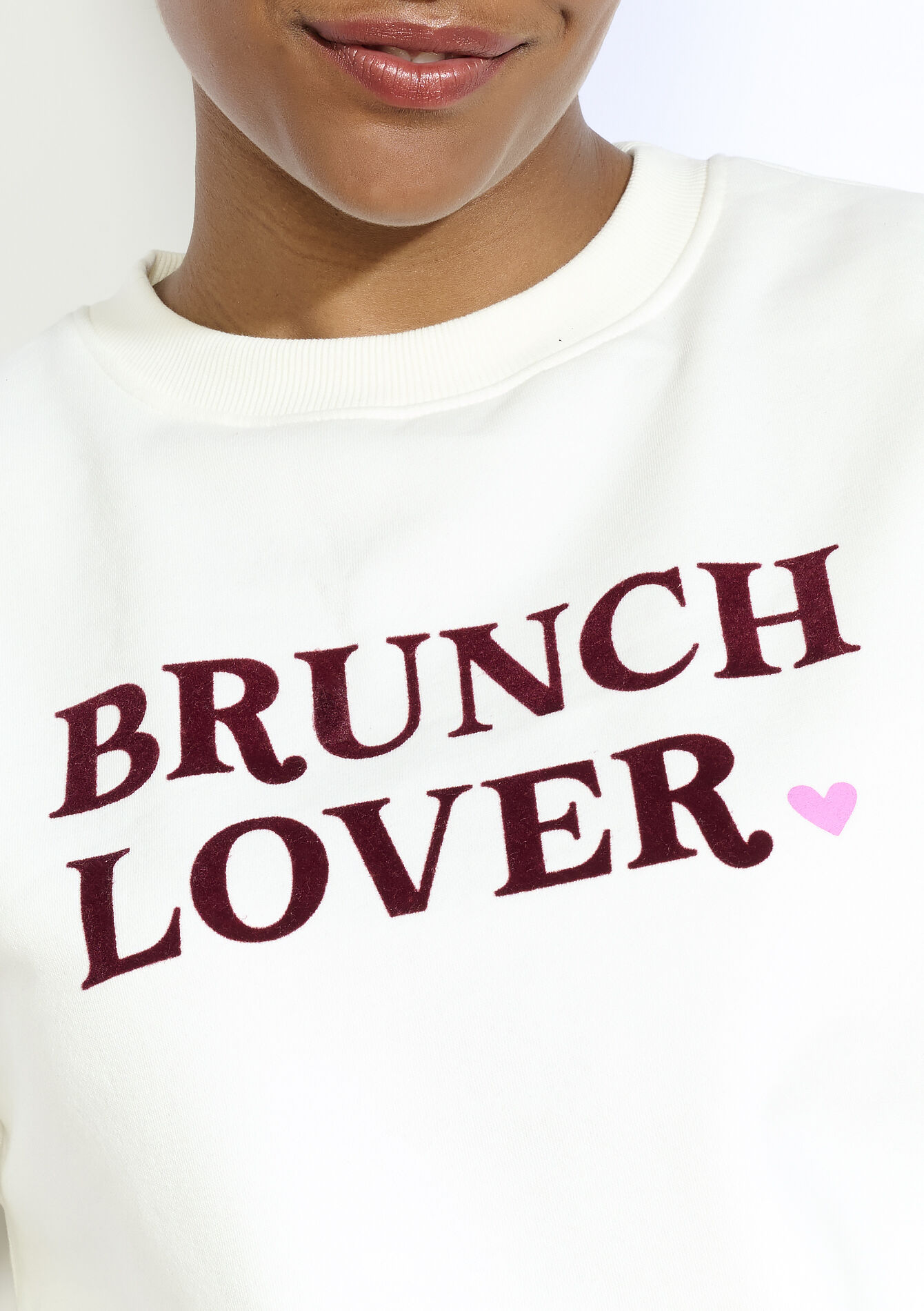 Sweat message décontracté, Sweat message décontracté - VANILLA WHITE - 03001765