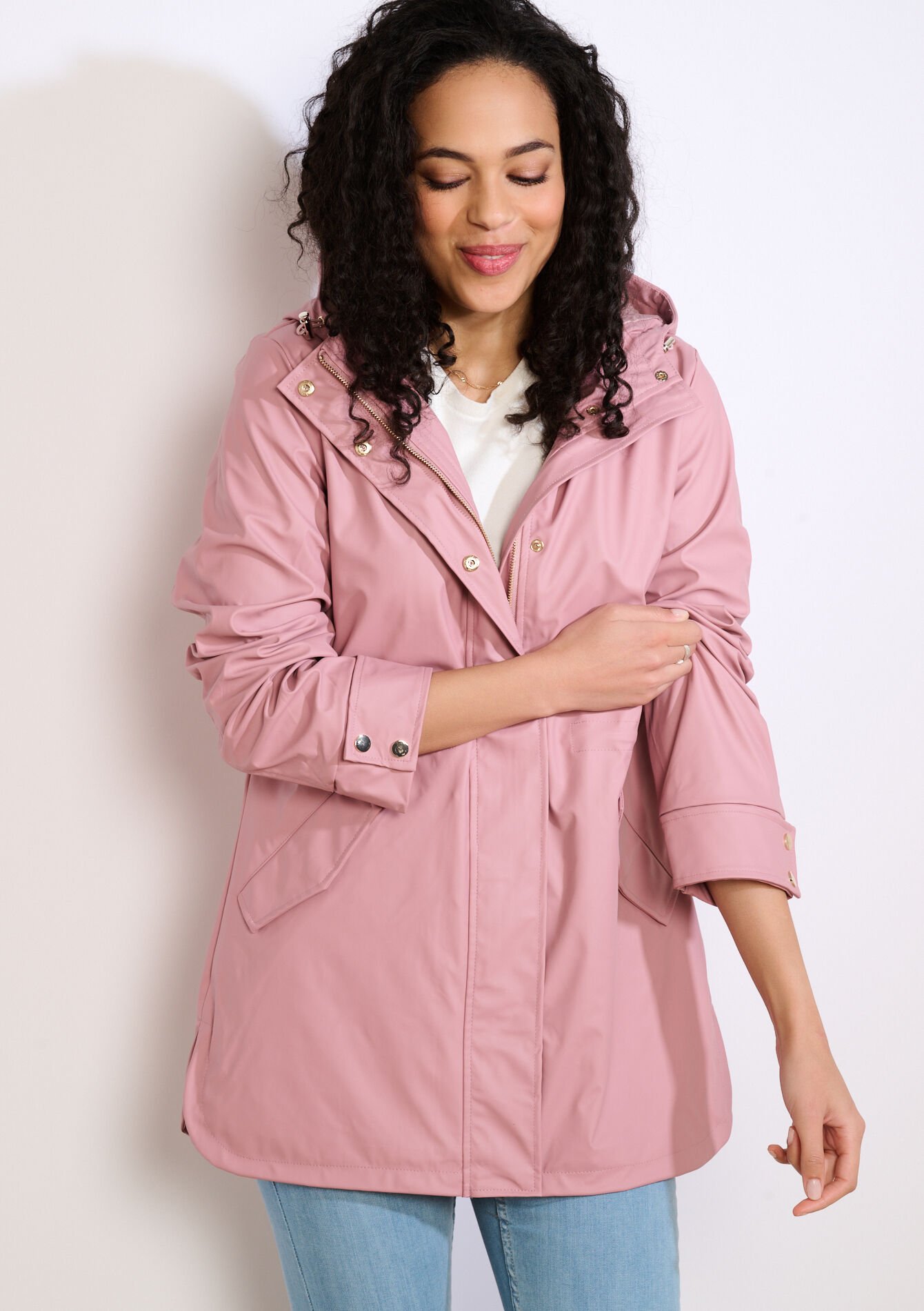 Parka légère à capuche - PINK BUBBLEGUM - 23000793_1477