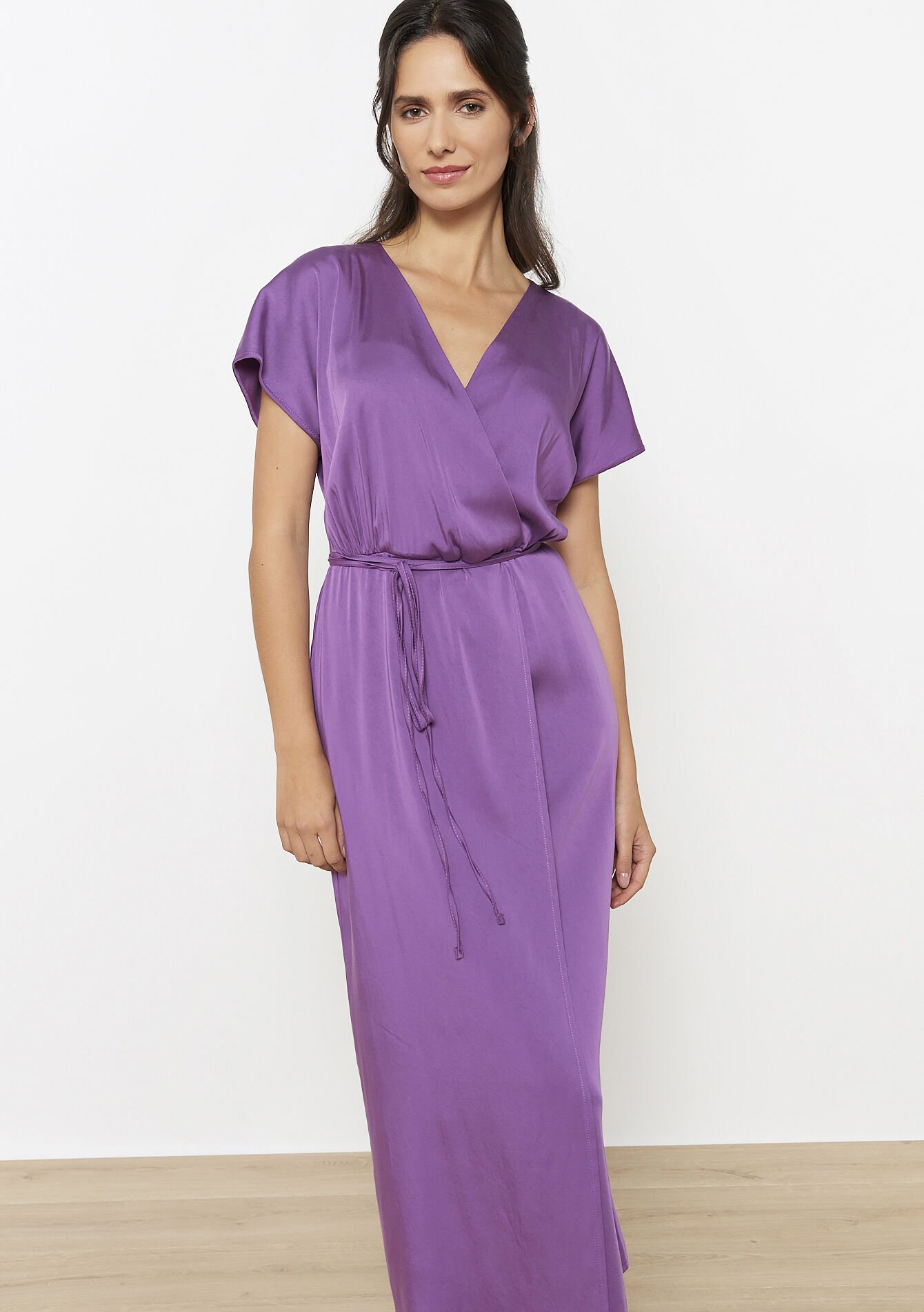 Midi-jurk met overslag - VIOLINE - 08104029_2576