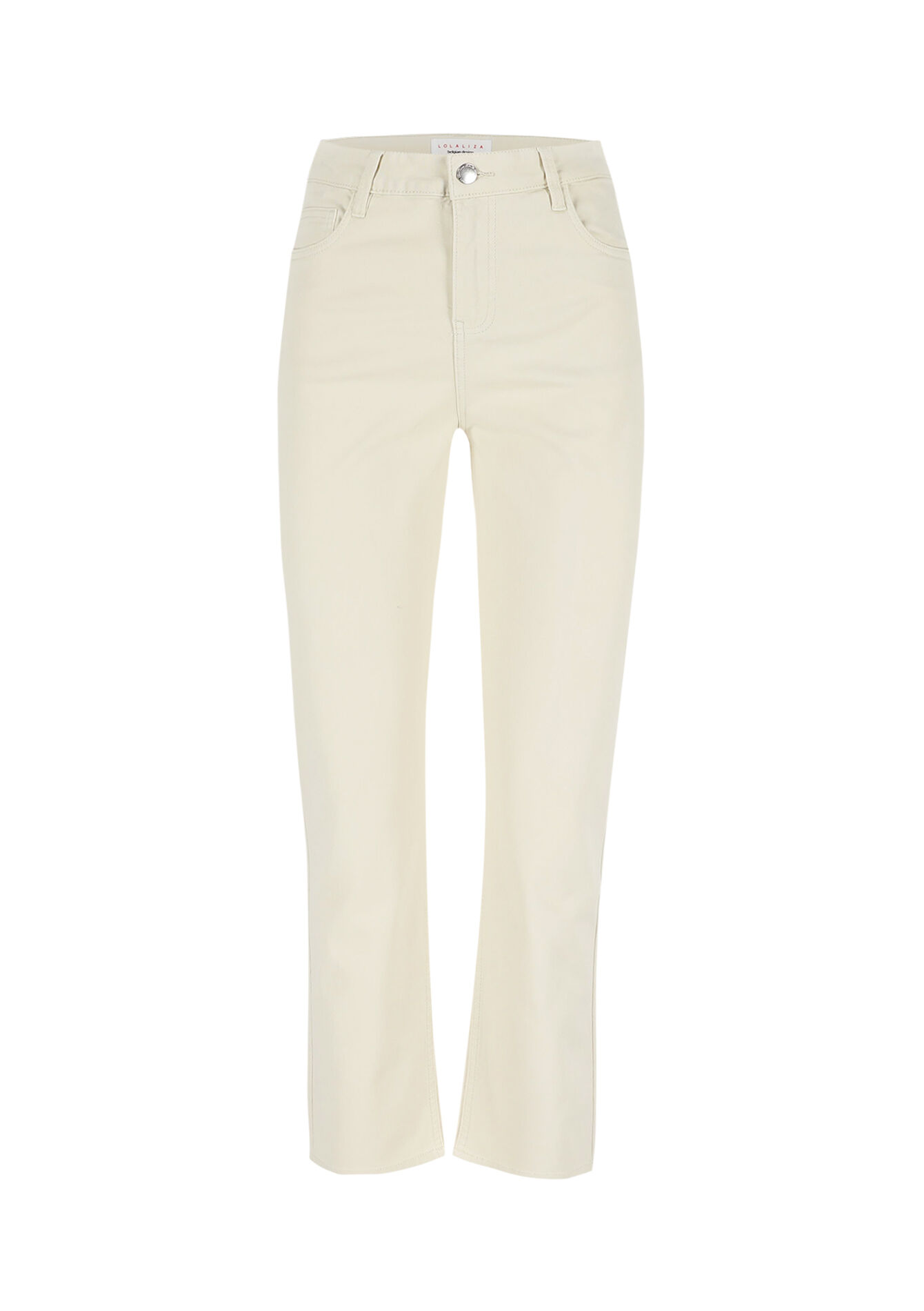 Broek met hoge taille, Broek met hoge taille - LT BEIGE - 06004556_2527