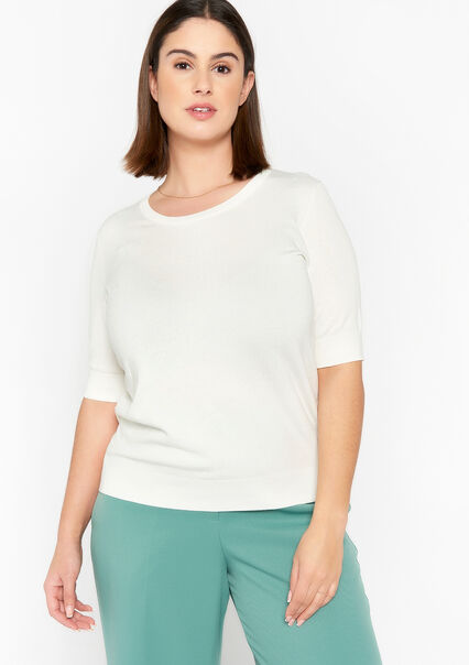 Pullover à manches courtes - OFFWHITE - 04005930_1001