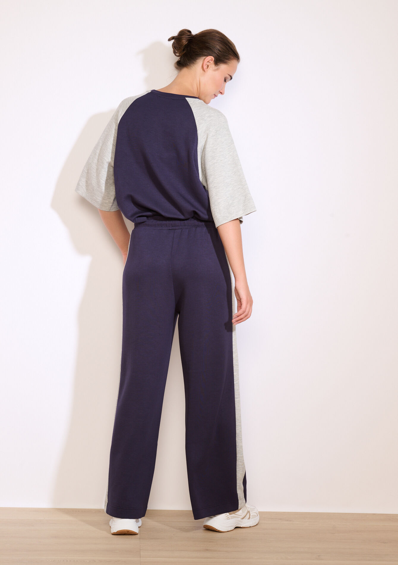 Pantalon de jogging à bandes - NAVY BASIC - 15100372_2723