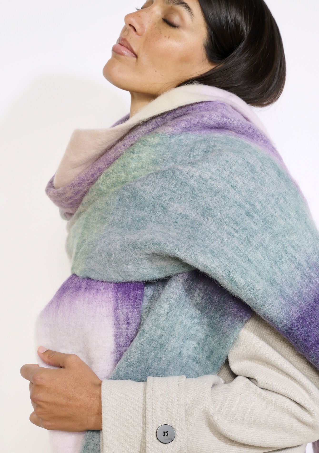 Zachte geruite sjaal, Zachte geruite sjaal, , detail_model