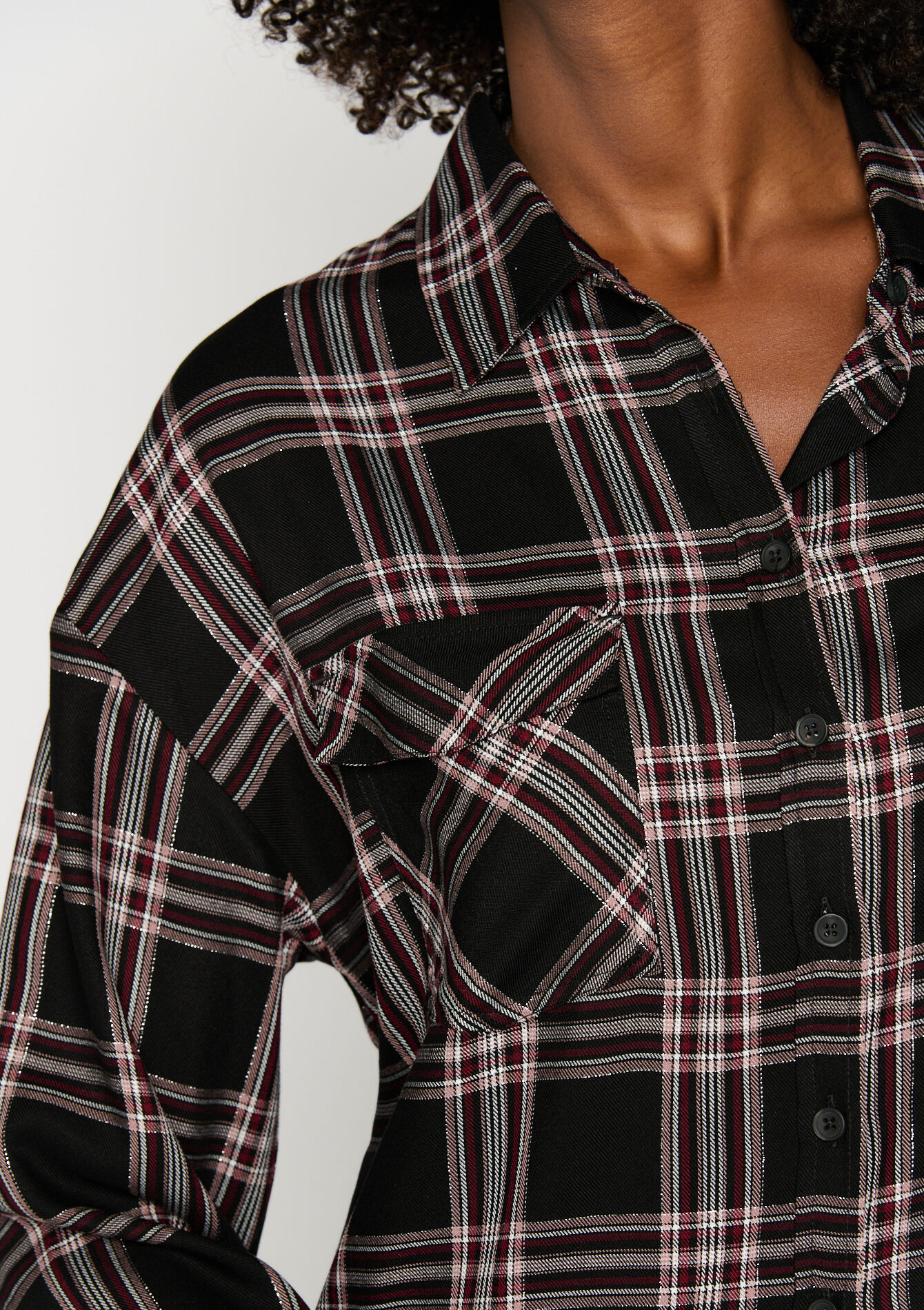 Checkered shirt, Checkered shirt - BLACK - 05702258_1119