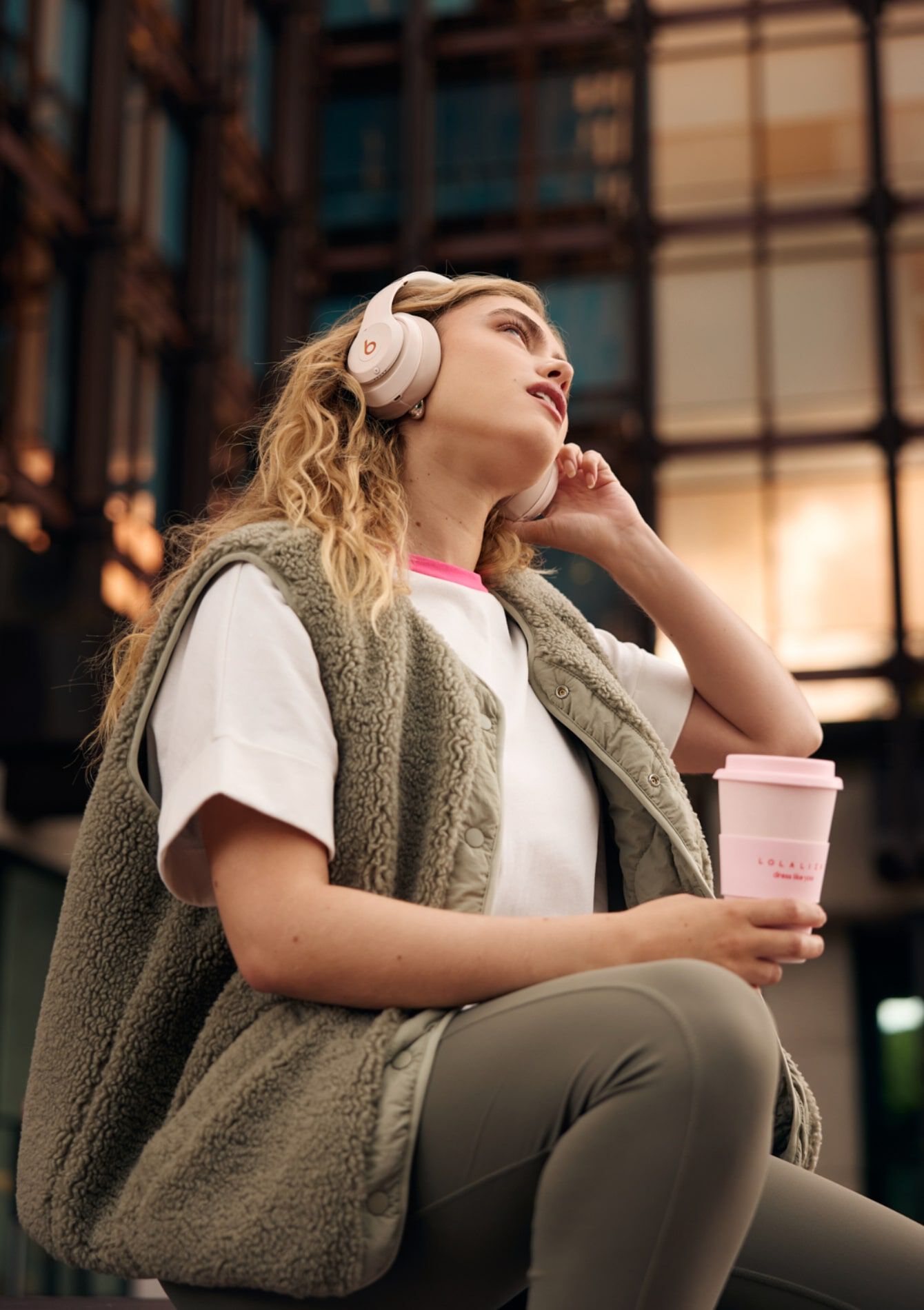 Omkeerbare bodywarmer, Omkeerbare bodywarmer - KHAKI FADED - 15100339_4326