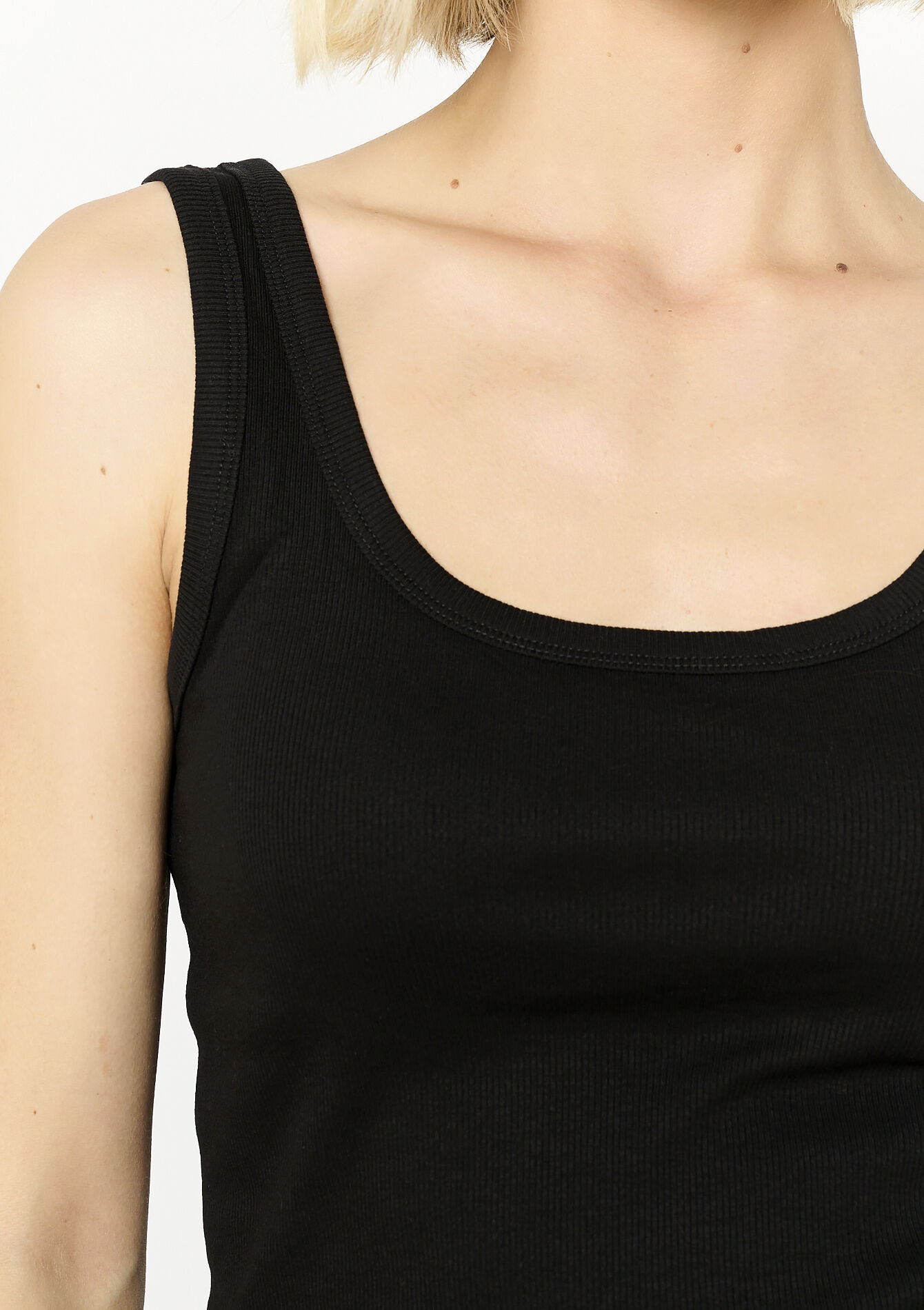 Débardeur côtelé - BLACK - 02200473_1119