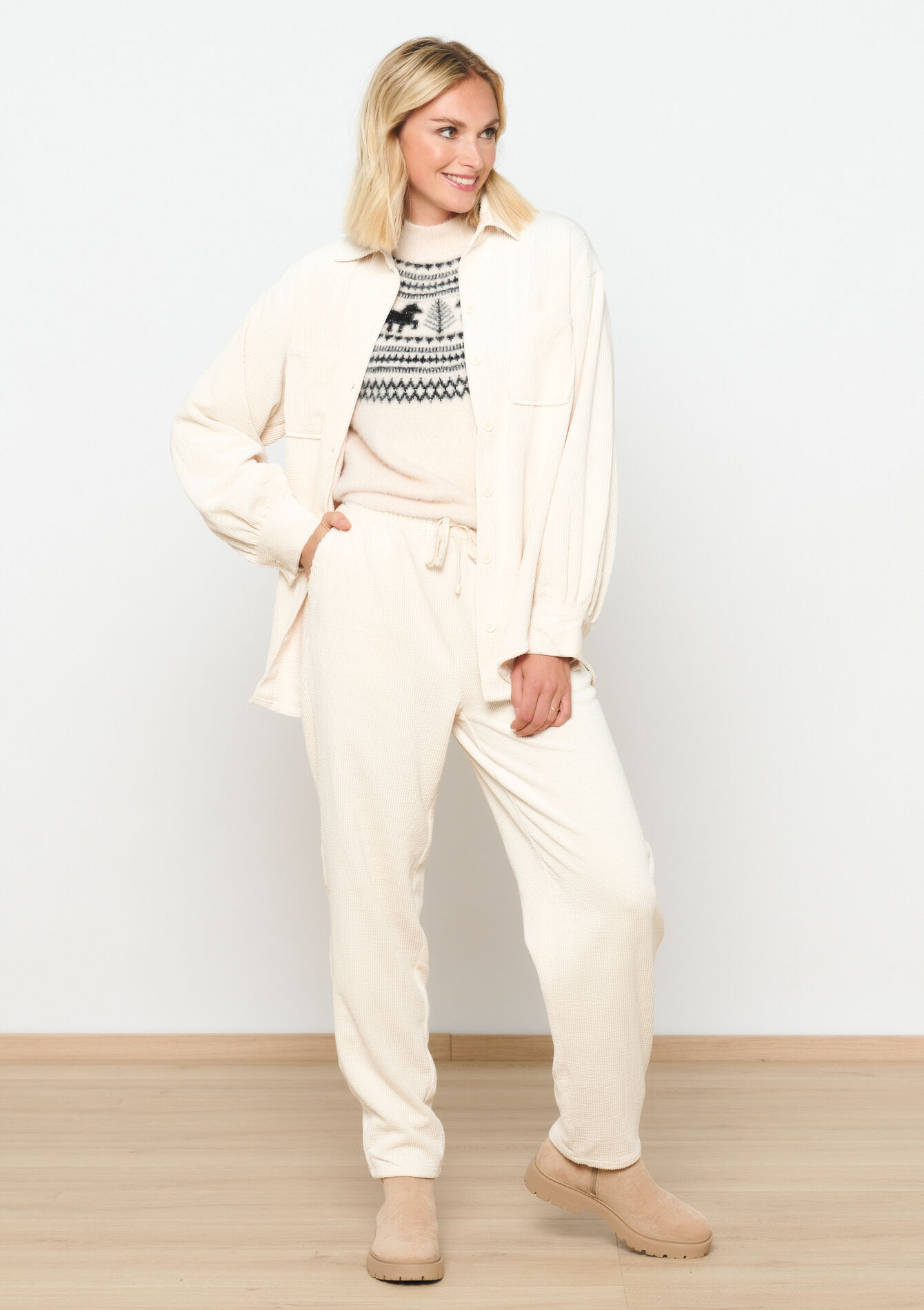 Corduroy hemd, Corduroy hemd - VANILLA WHITE - 15100235_1013