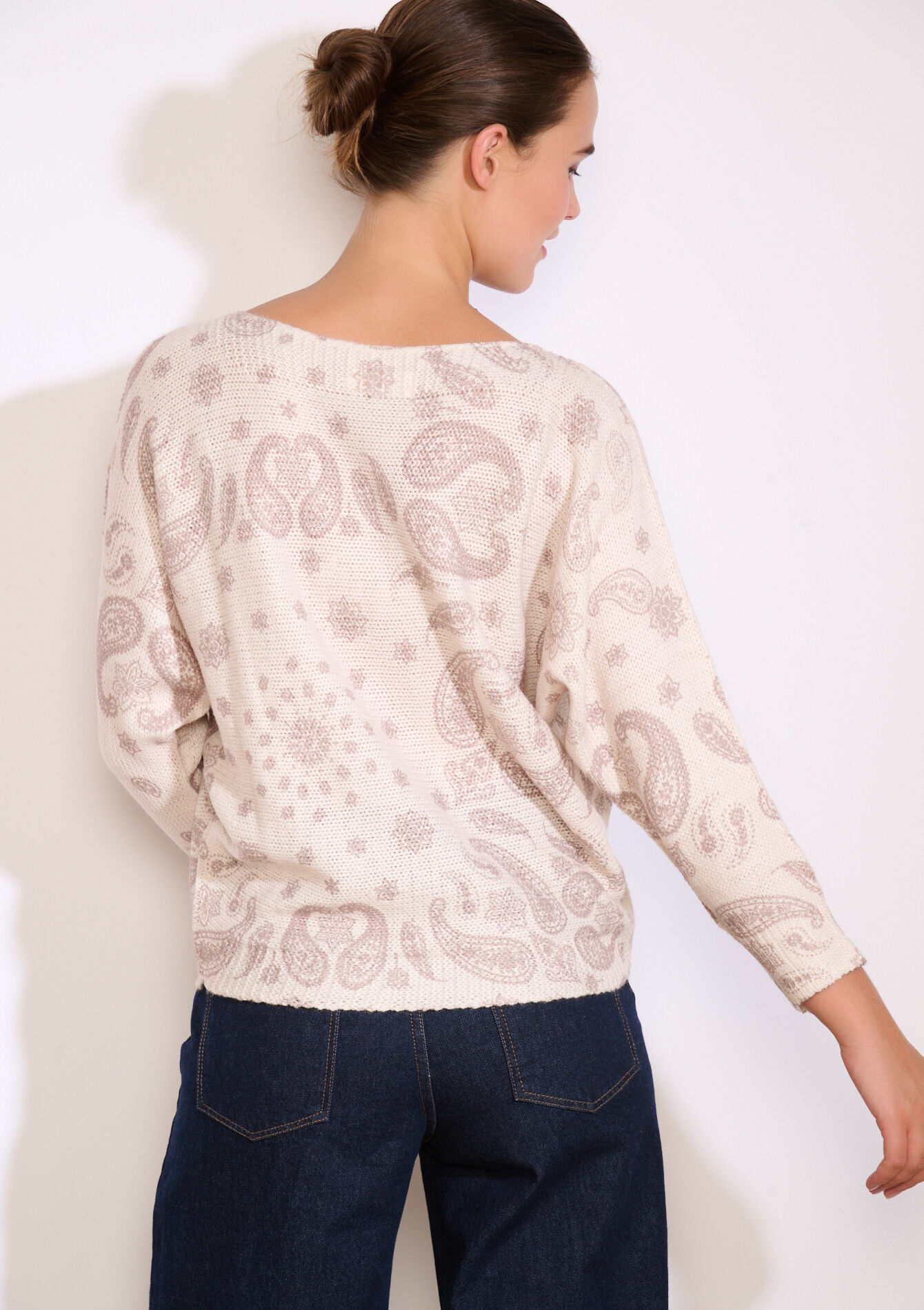 Jacquardtrui met paisley, Jacquardtrui met paisley - LT BEIGE - 04007037_2527