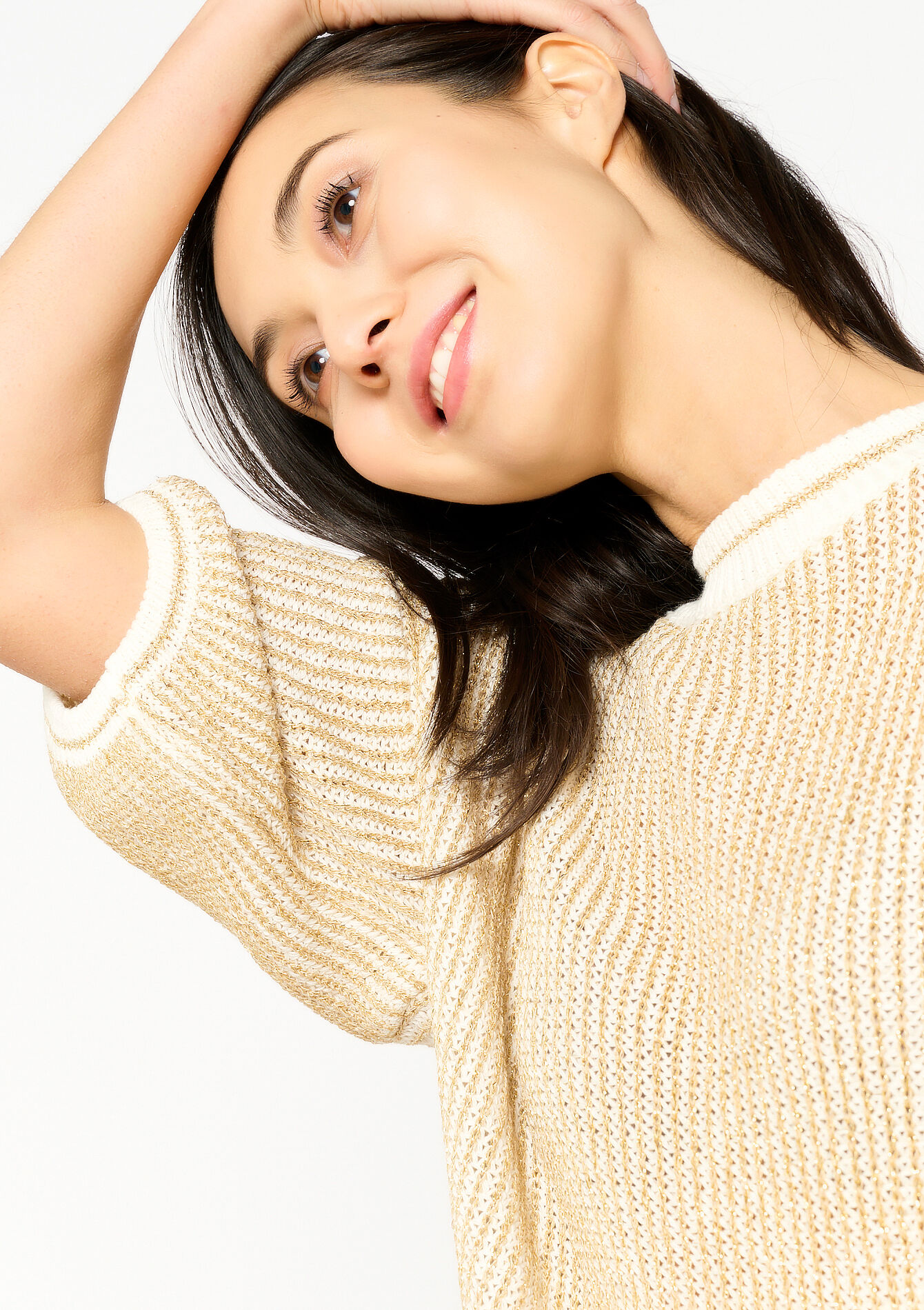 Pullover à manches courtes, Pullover à manches courtes - VANILLA WHITE - 04006482_1013