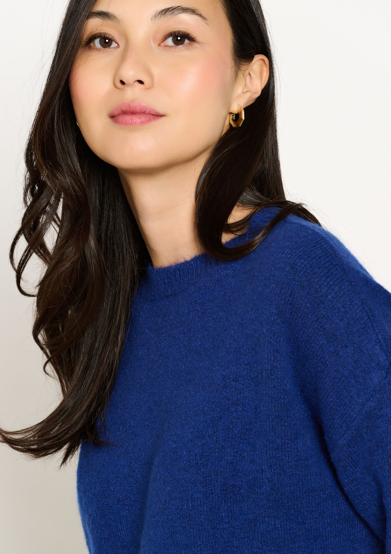 Trui met afhangende mouwen, Trui met afhangende mouwen - ELECTRIC BLUE - 1119531