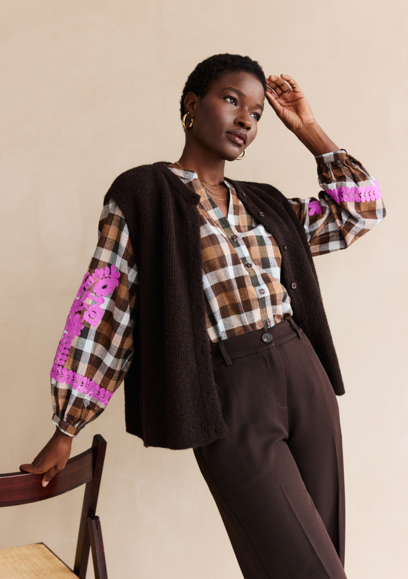 Blouse met borduursel, Blouse met borduursel, , back