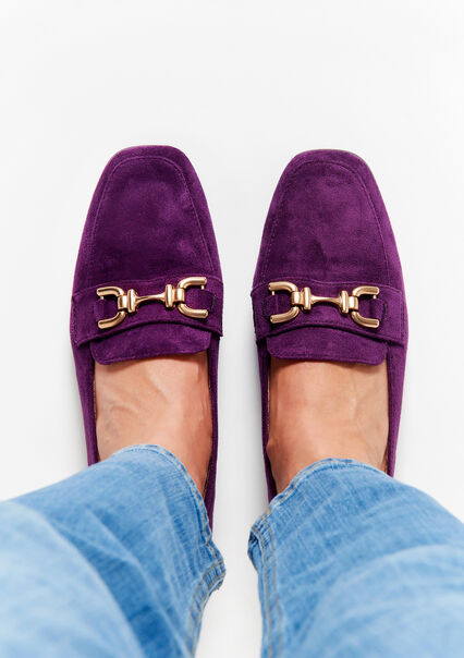 Suede loafers - PURPLE - 13000709_5902