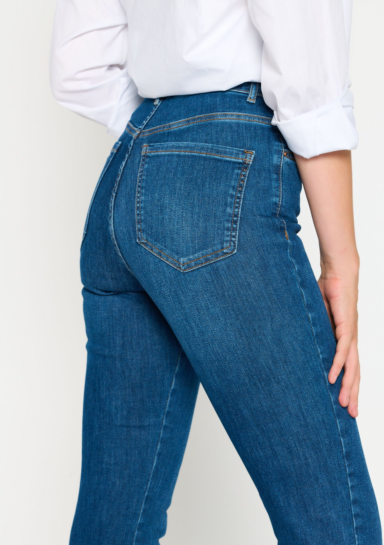 Pantalon slim multitaille, Pantalon slim multitaille - DARK BLUE - 22000393_0501